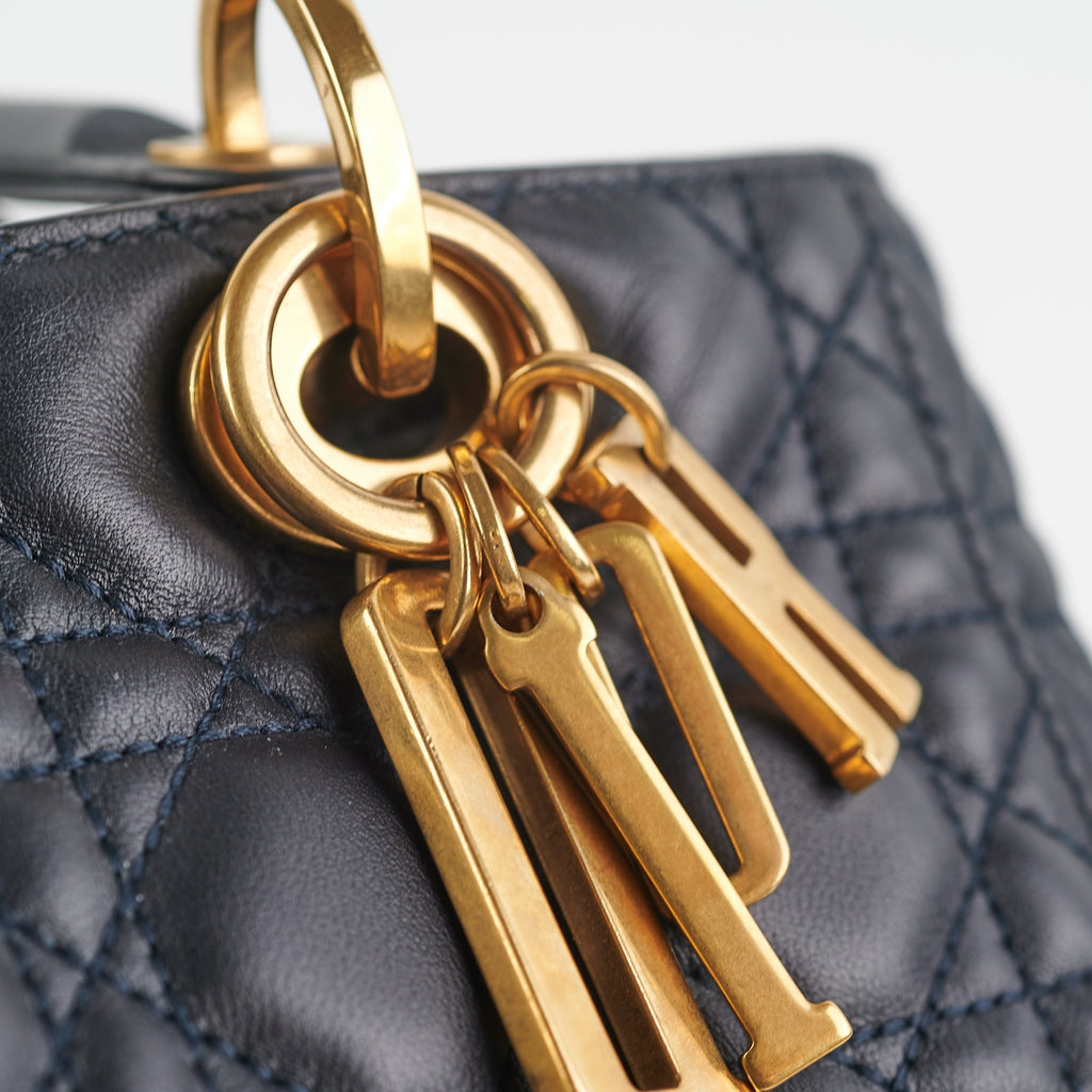 Dior Lady Dior Dark Navy Medium