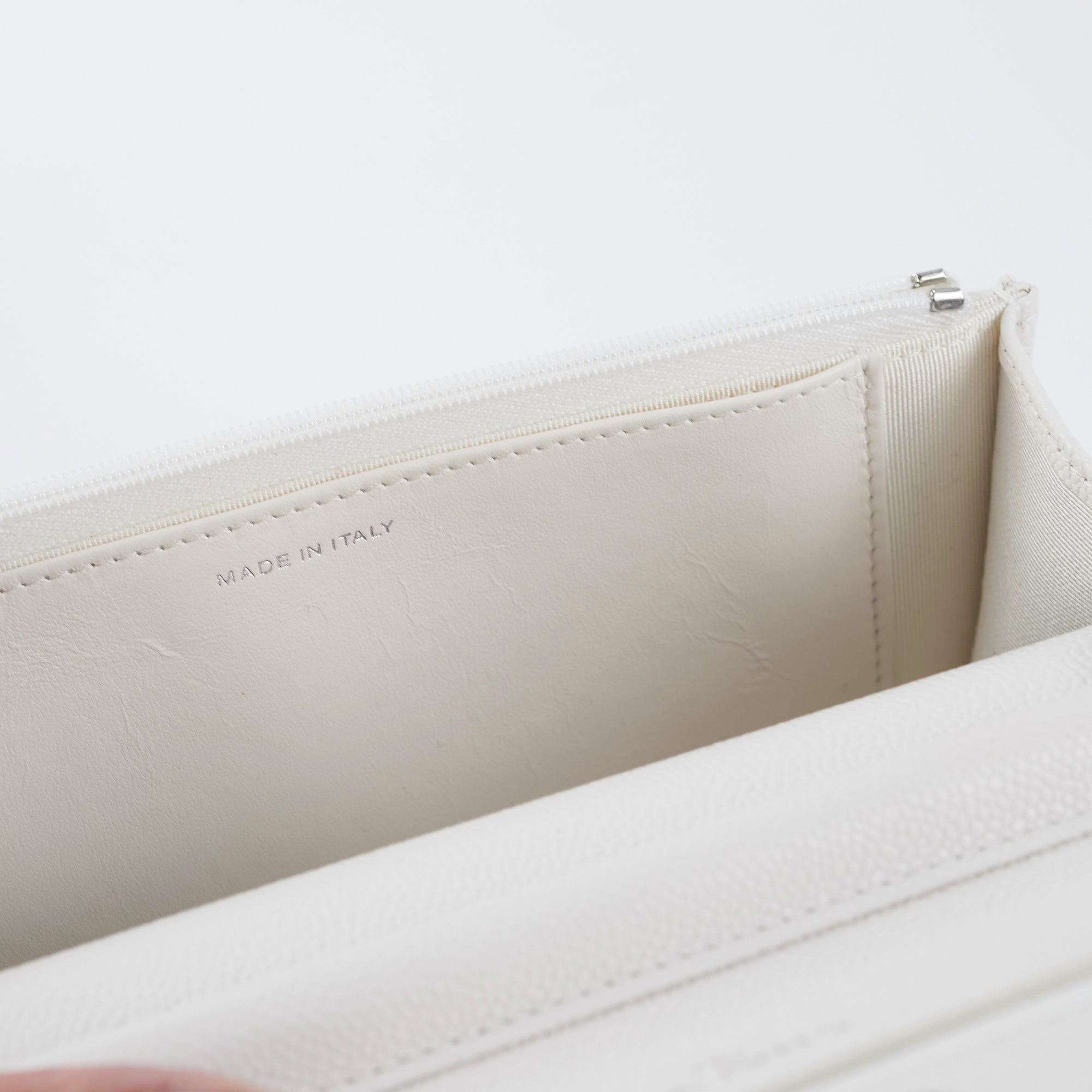 ITEM 6 - Chanel Wallet On Chain WOC Caviar White