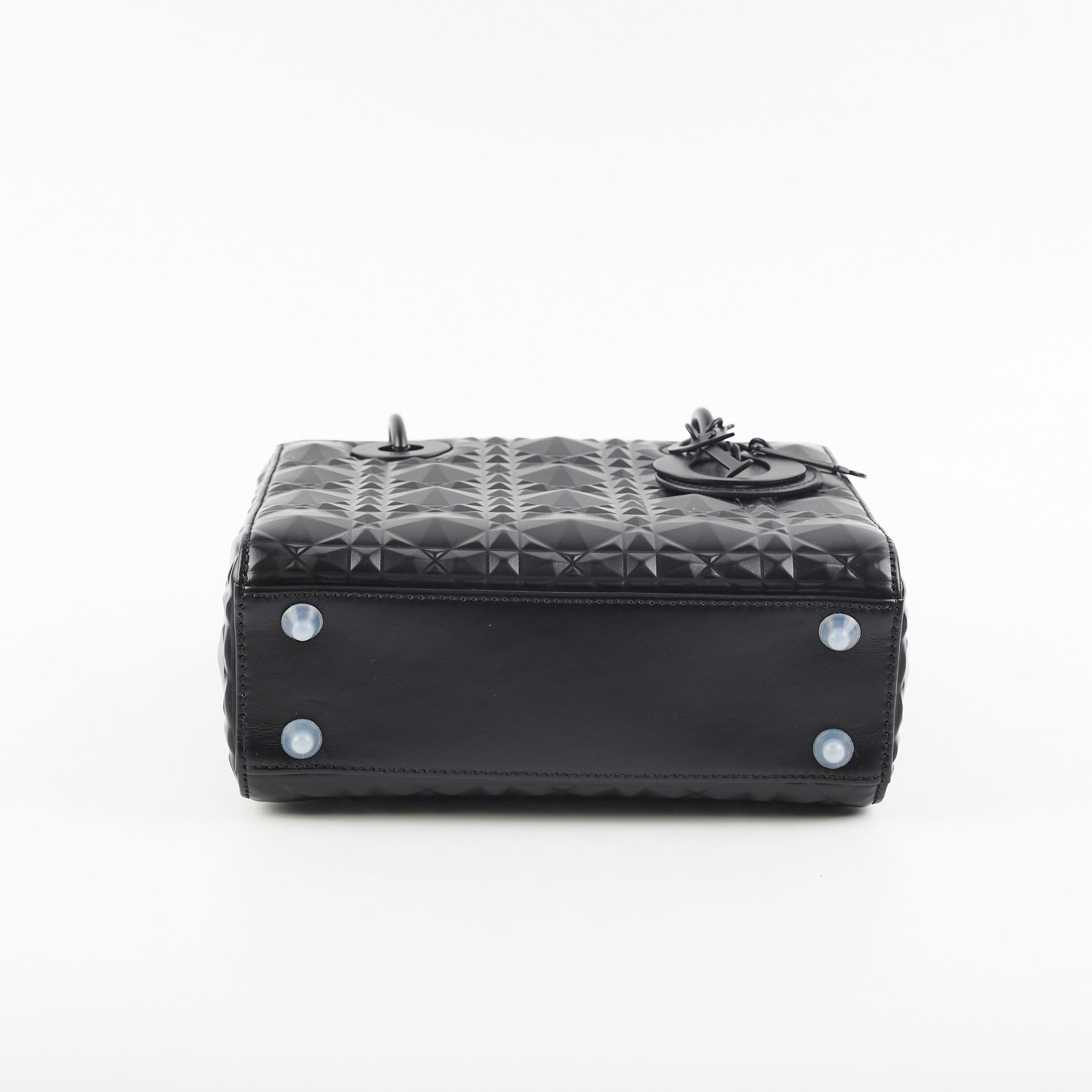 Christian Dior My ABC  Lady Dior Calfskin Small Cannage Bag Black