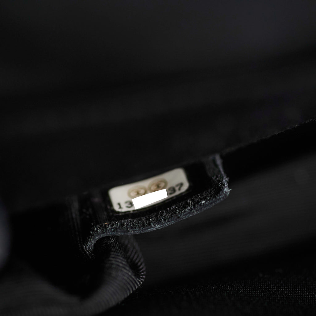 Chanel Seasonal Medium/Large Tweed Crystals Black