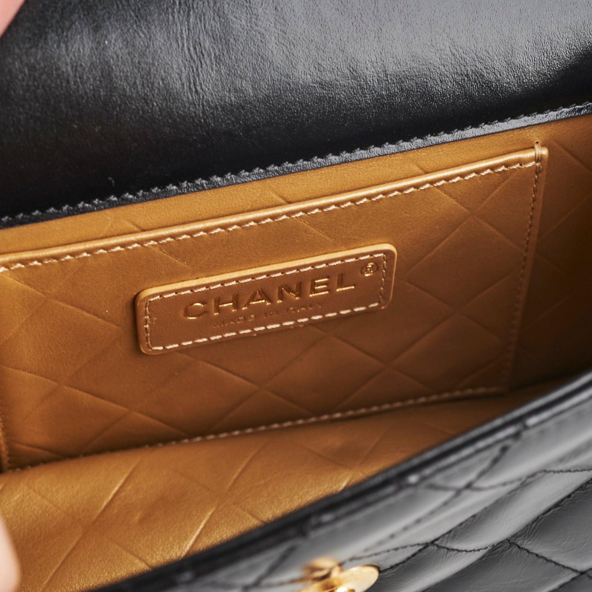 Chanel Calfskin Quilted Mini Coco Ring Flap Black Microchipped 2021