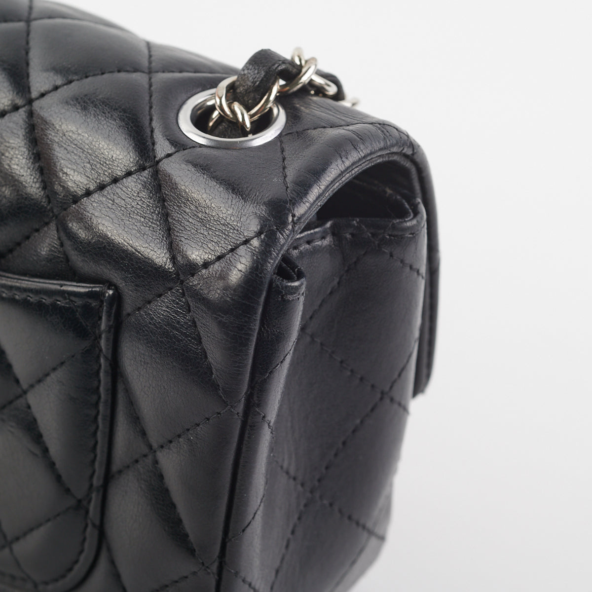 Chanel Mini Rectangular Lambskin Black