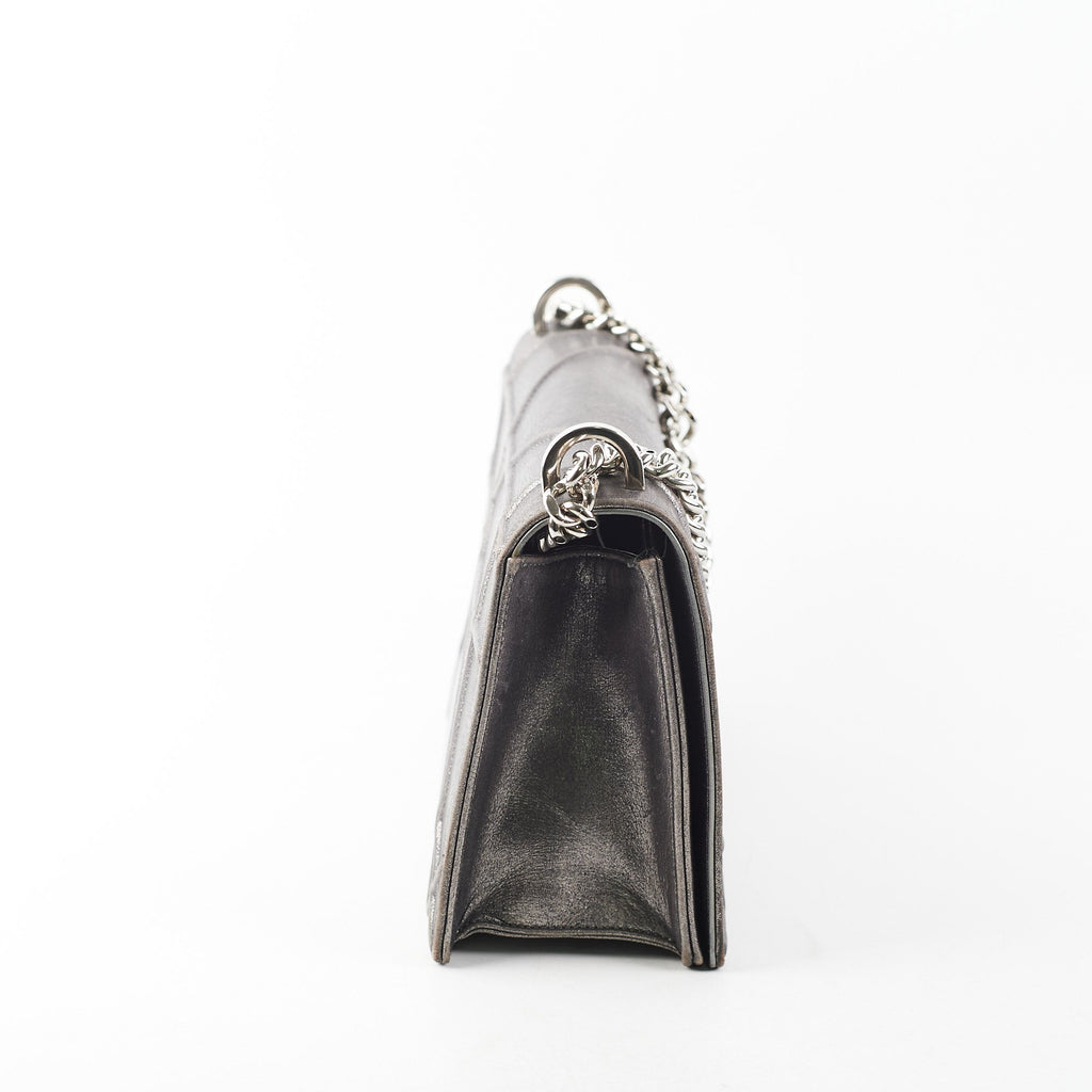 Dior Medium Diorama Metallic Grey