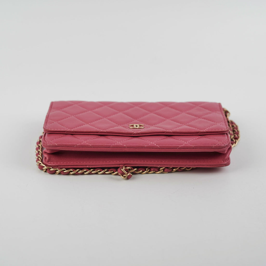 Chanel Wallet On Chain WOC Pink