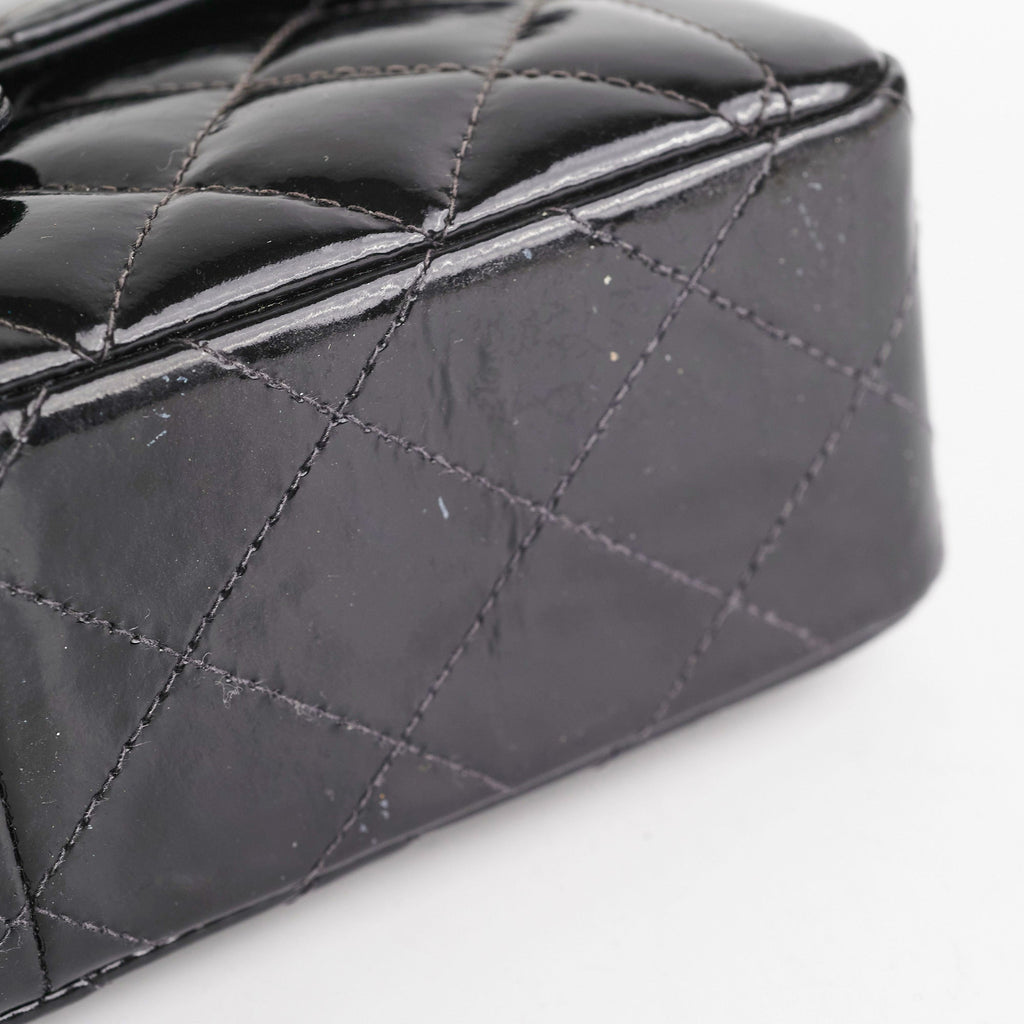 Chanel Vintage Patent Black Flap Bag