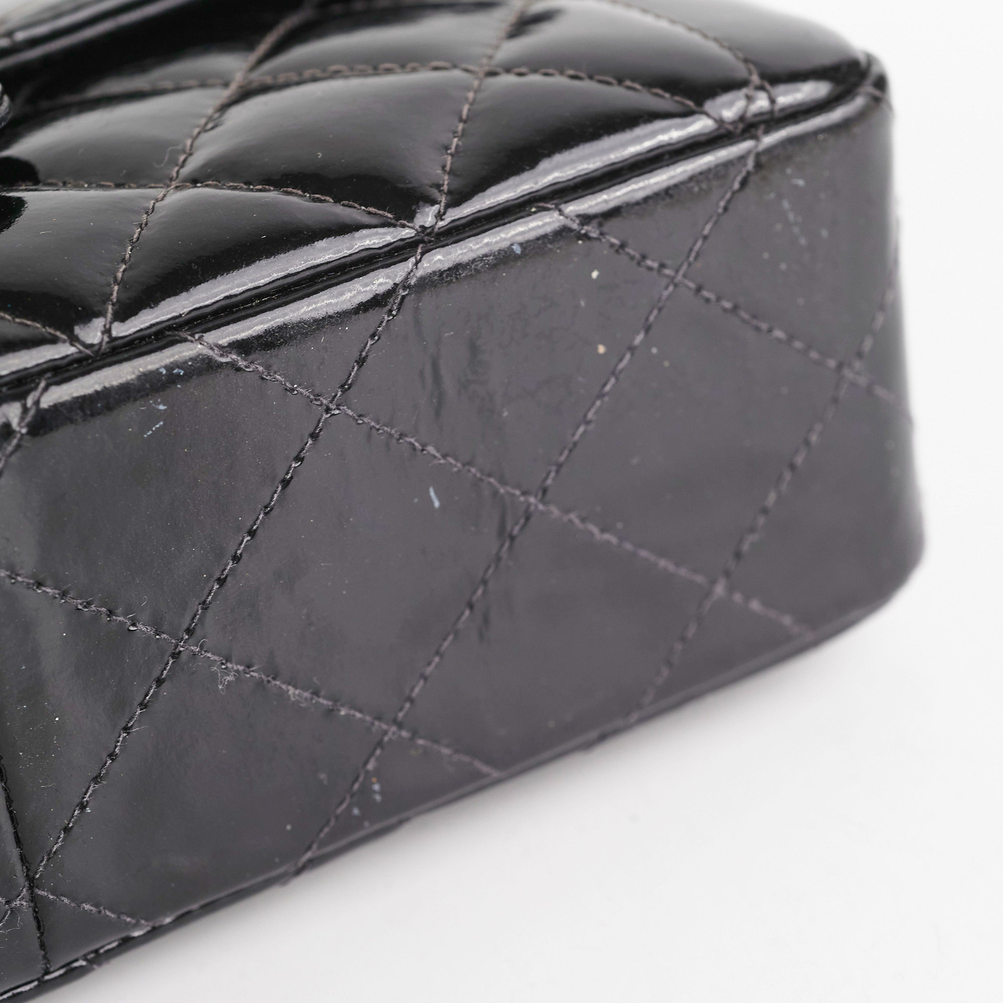 Chanel Vintage Patent Black Flap Bag