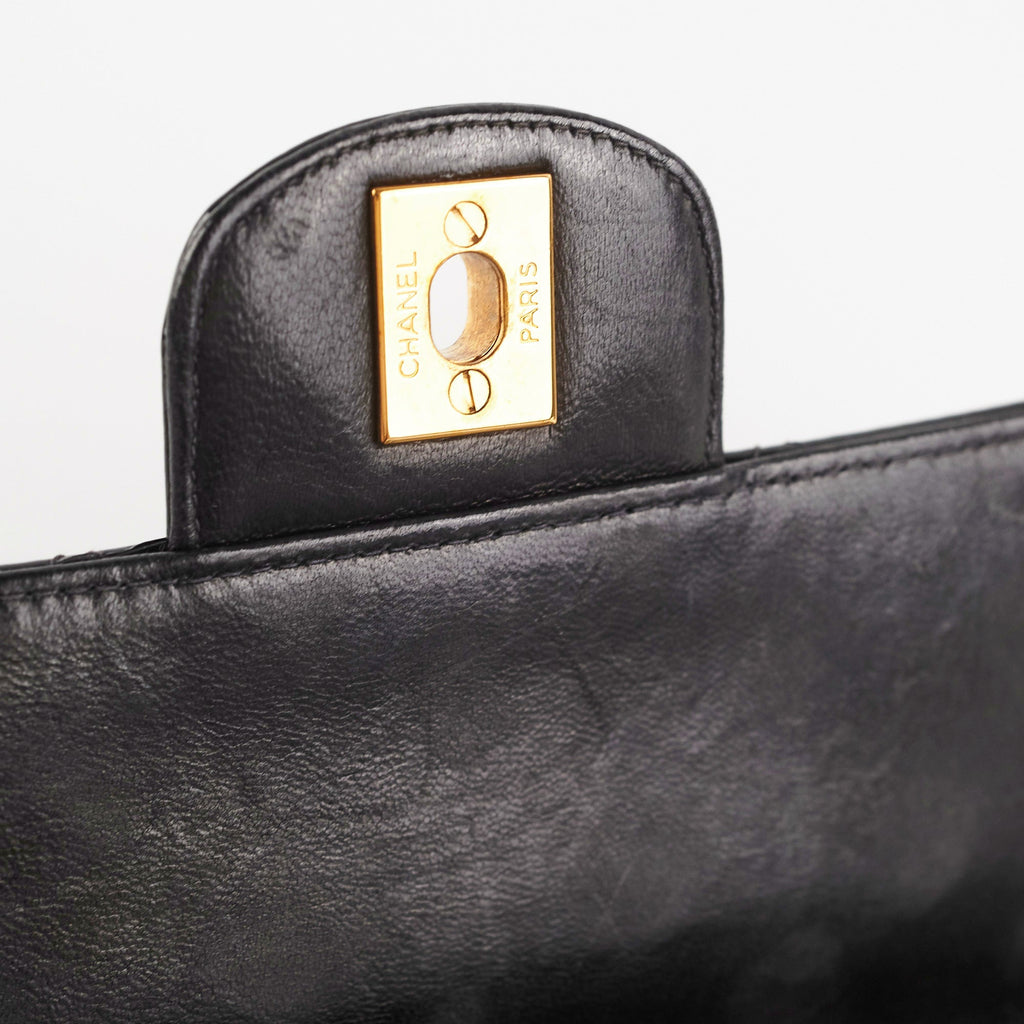 Chanel Vintage Patent Black Flap Bag