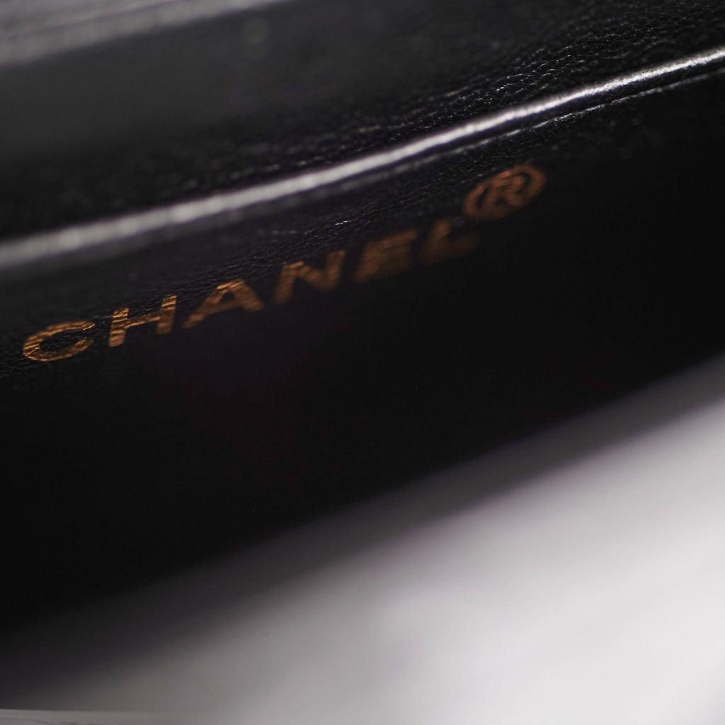 Chanel Vintage Patent Black Flap Bag