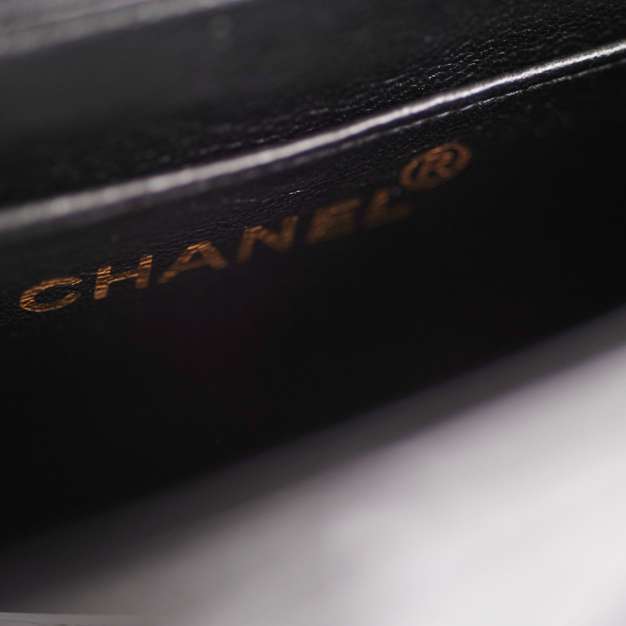 Chanel Vintage Patent Black Flap Bag