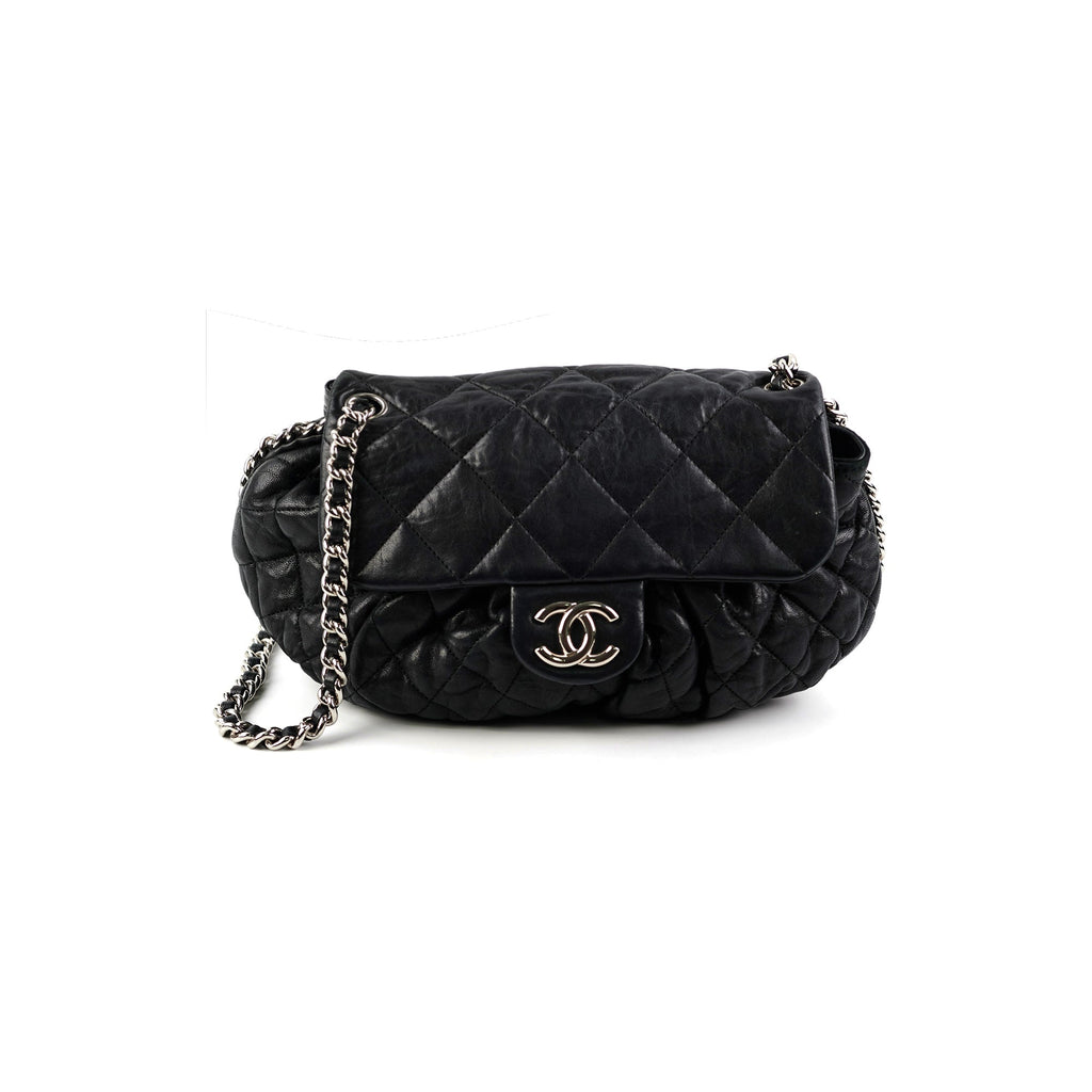 Chanel Black Matelasse Chain Shoulder Bag