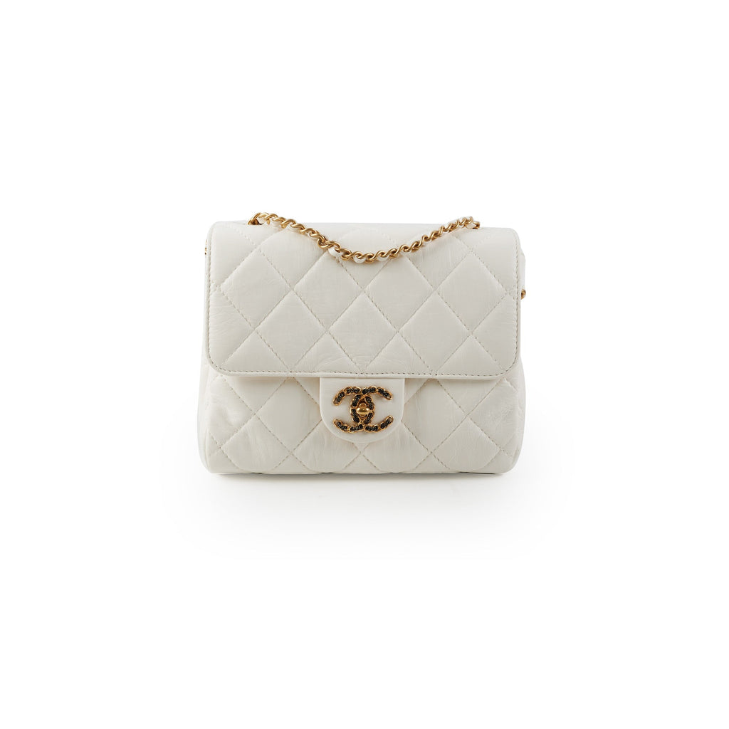 Chanel Seasonal Flap Lambskin White