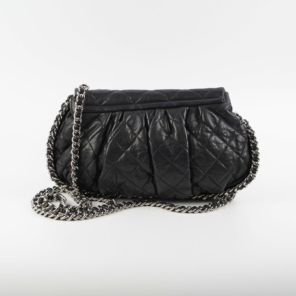 Chanel Black Matelasse Chain Shoulder Bag