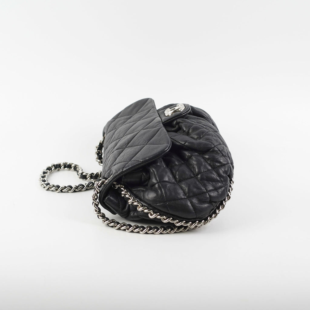 Chanel Black Matelasse Chain Shoulder Bag