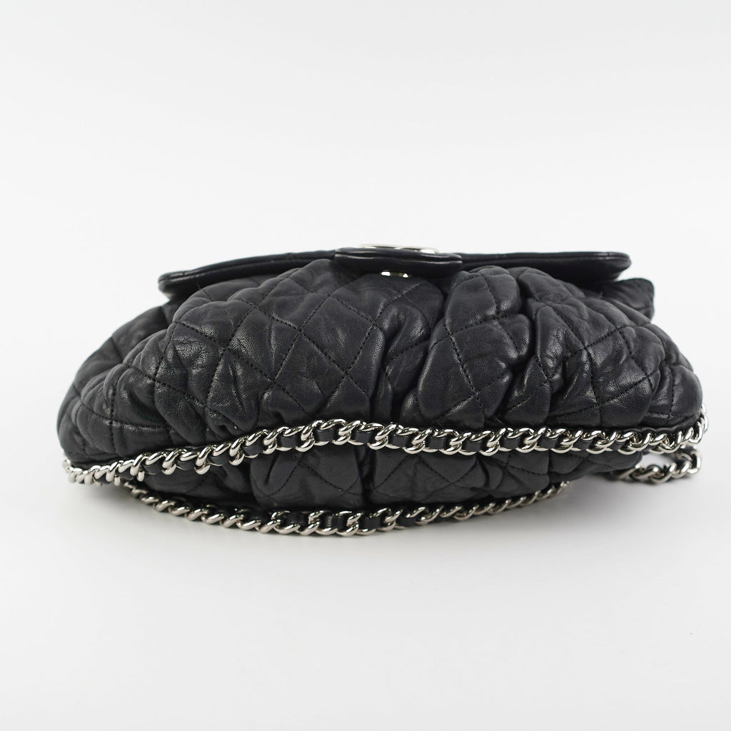 Chanel Black Matelasse Chain Shoulder Bag