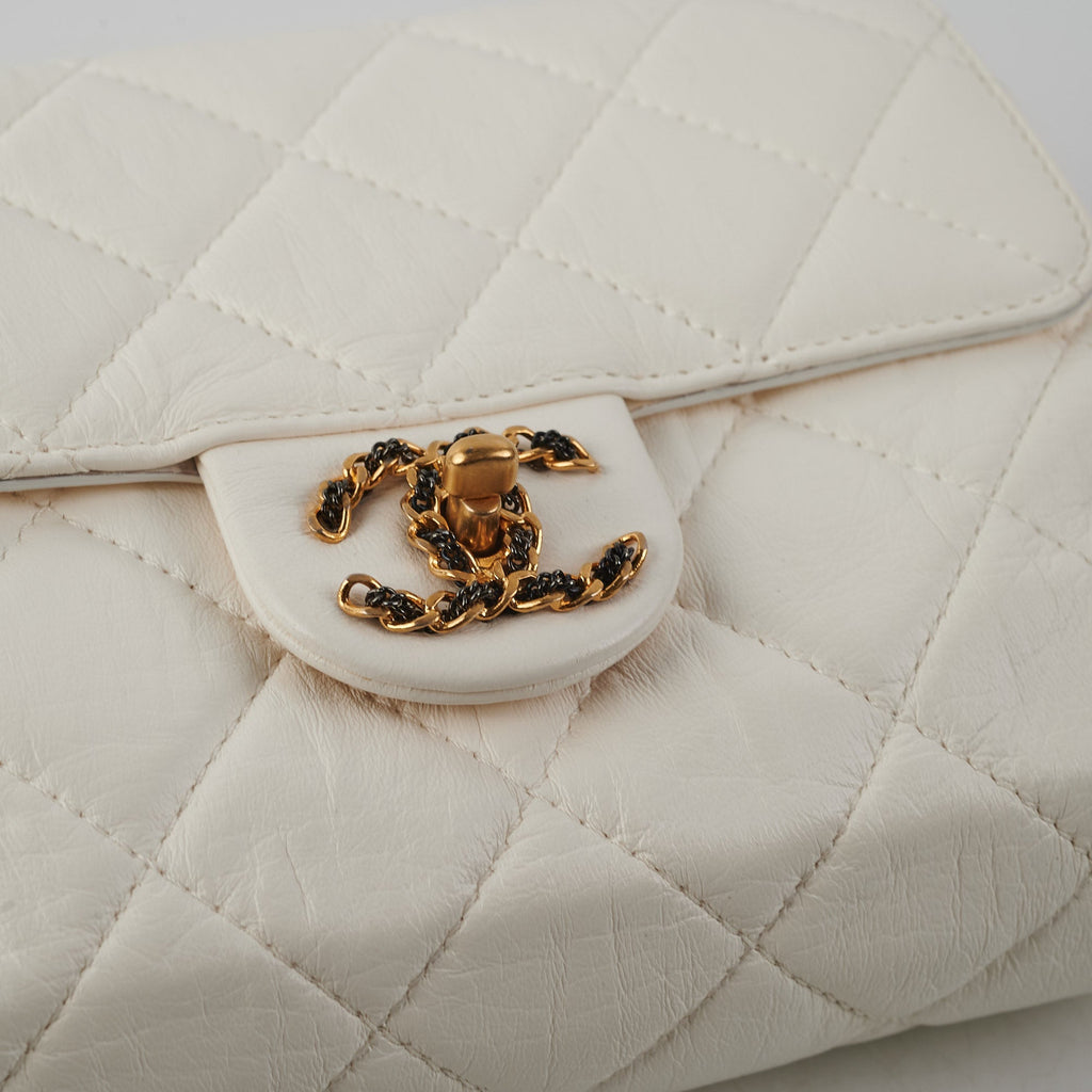 Chanel Seasonal Flap Lambskin White