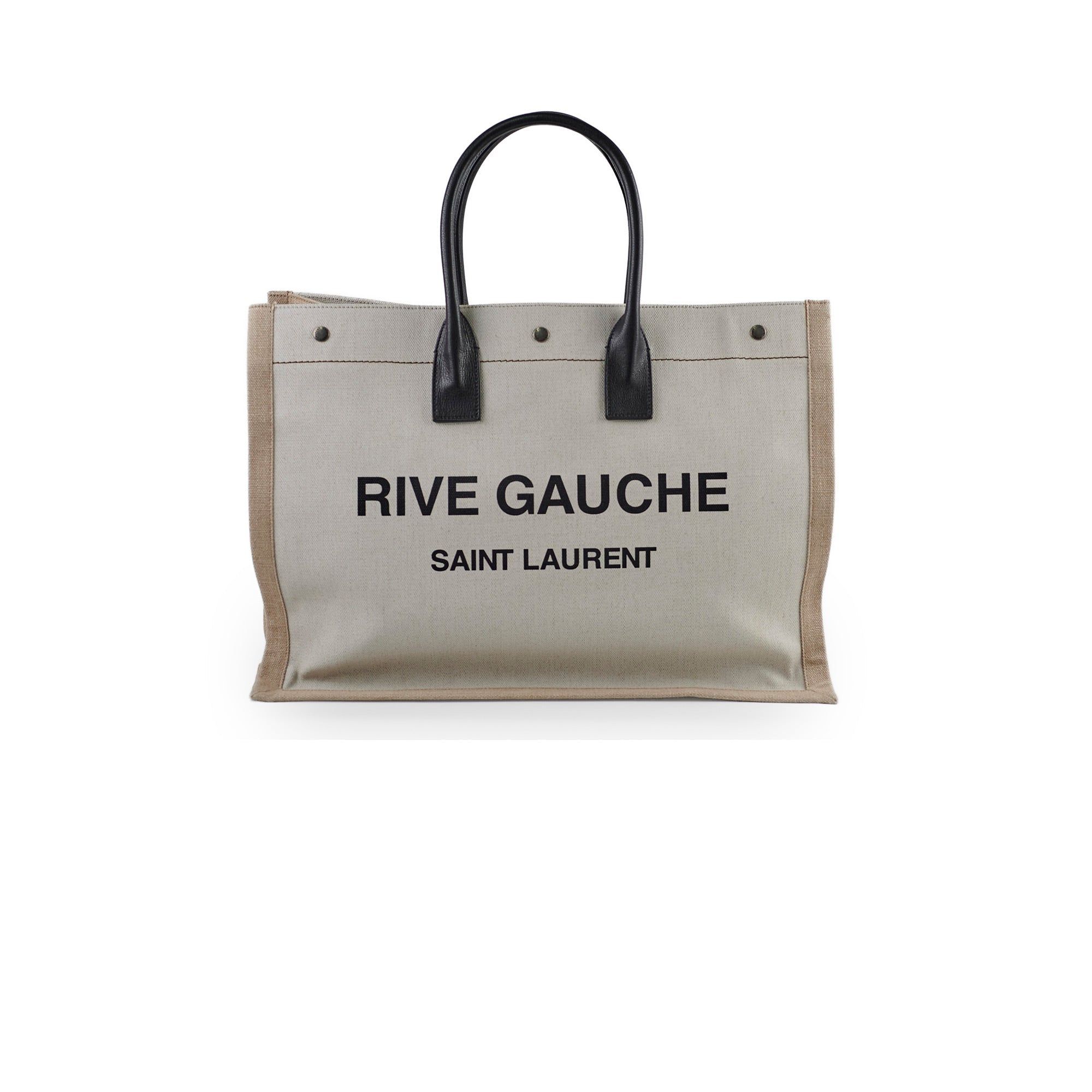 Saint Laurent Rive Gauche Tote Cream