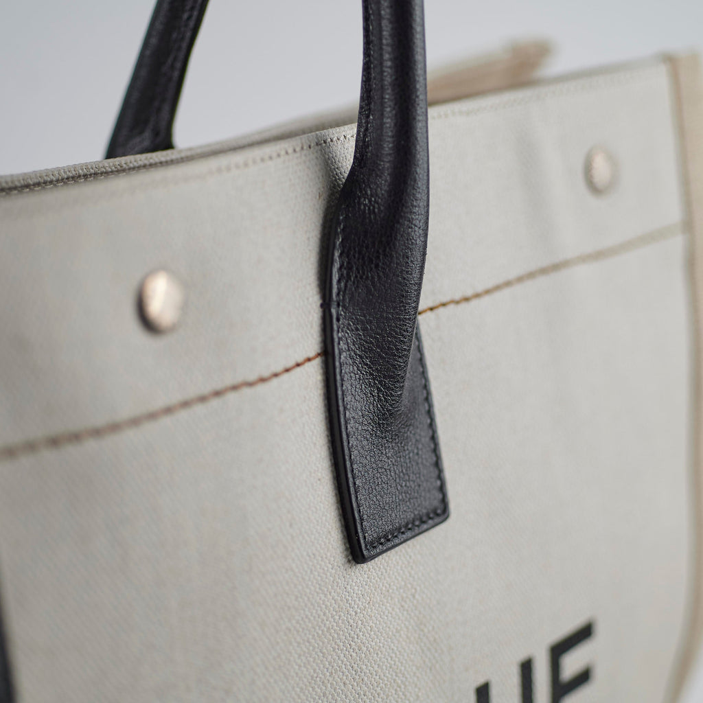Saint Laurent Rive Gauche Tote Cream