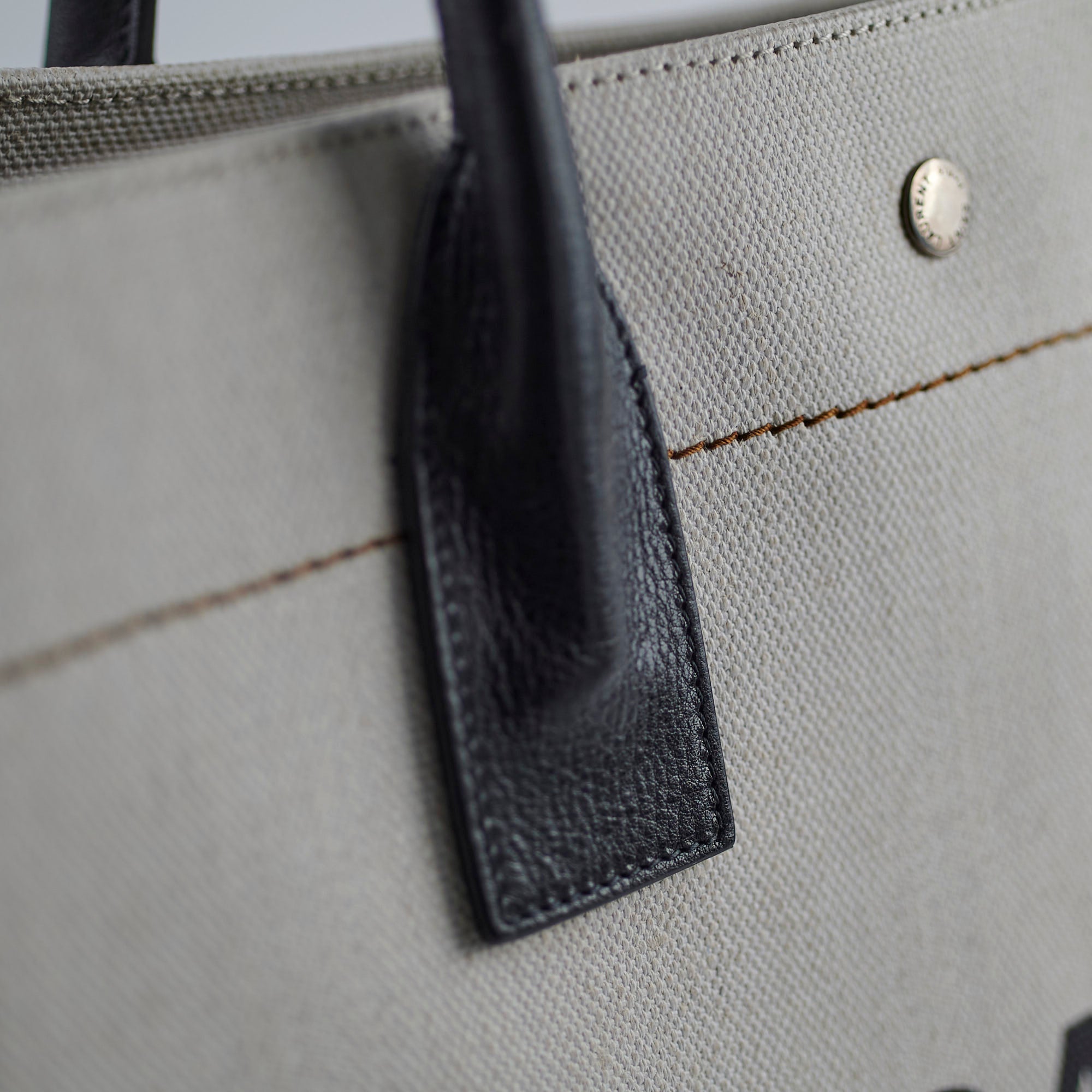 Saint Laurent Rive Gauche Tote Cream