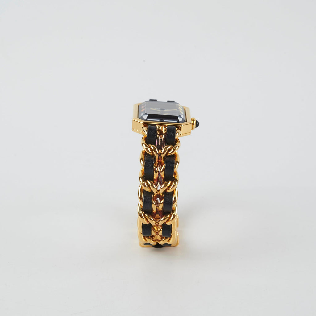 Chanel Premier Medium Black/Gold Watch