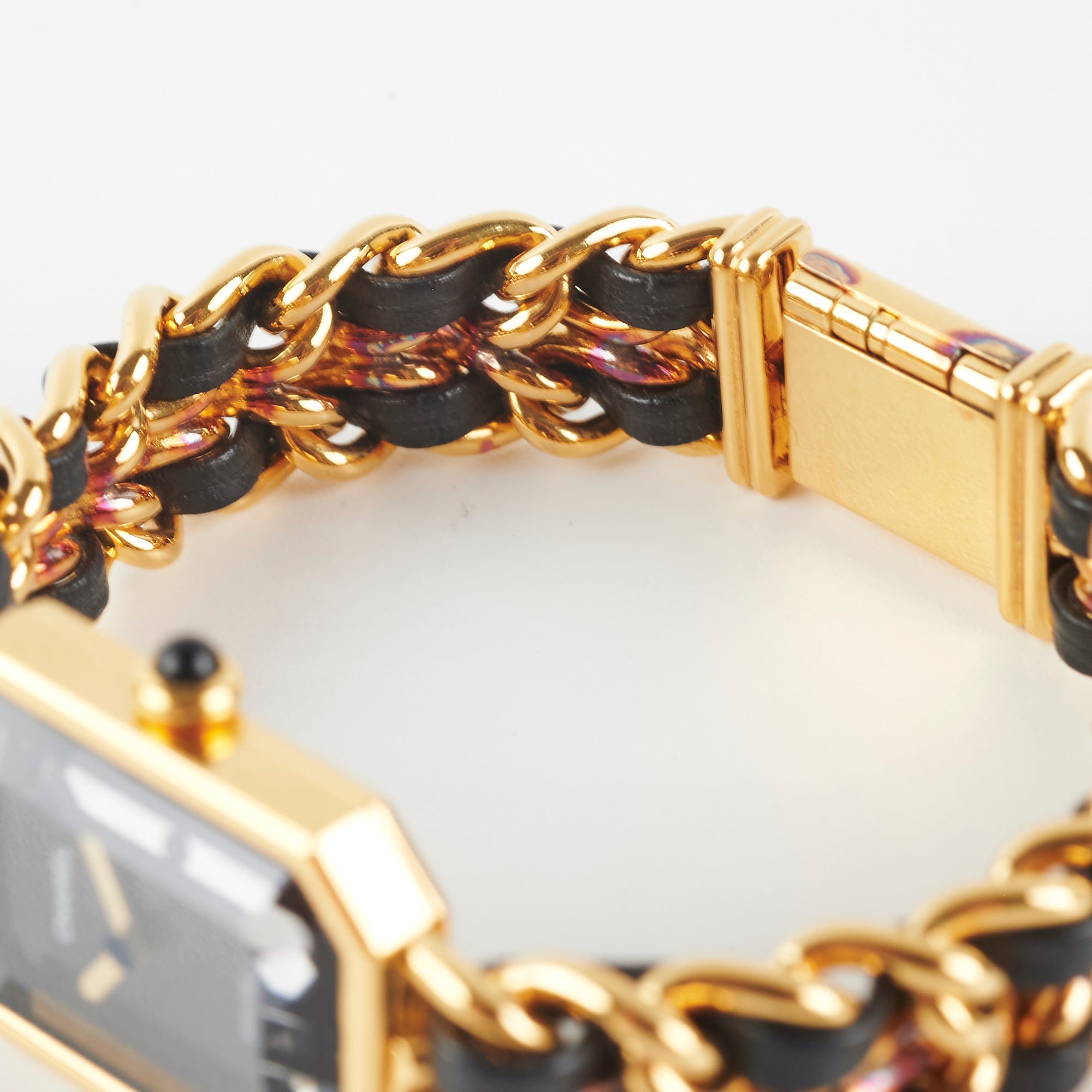 Chanel Premier Medium Black/Gold Watch