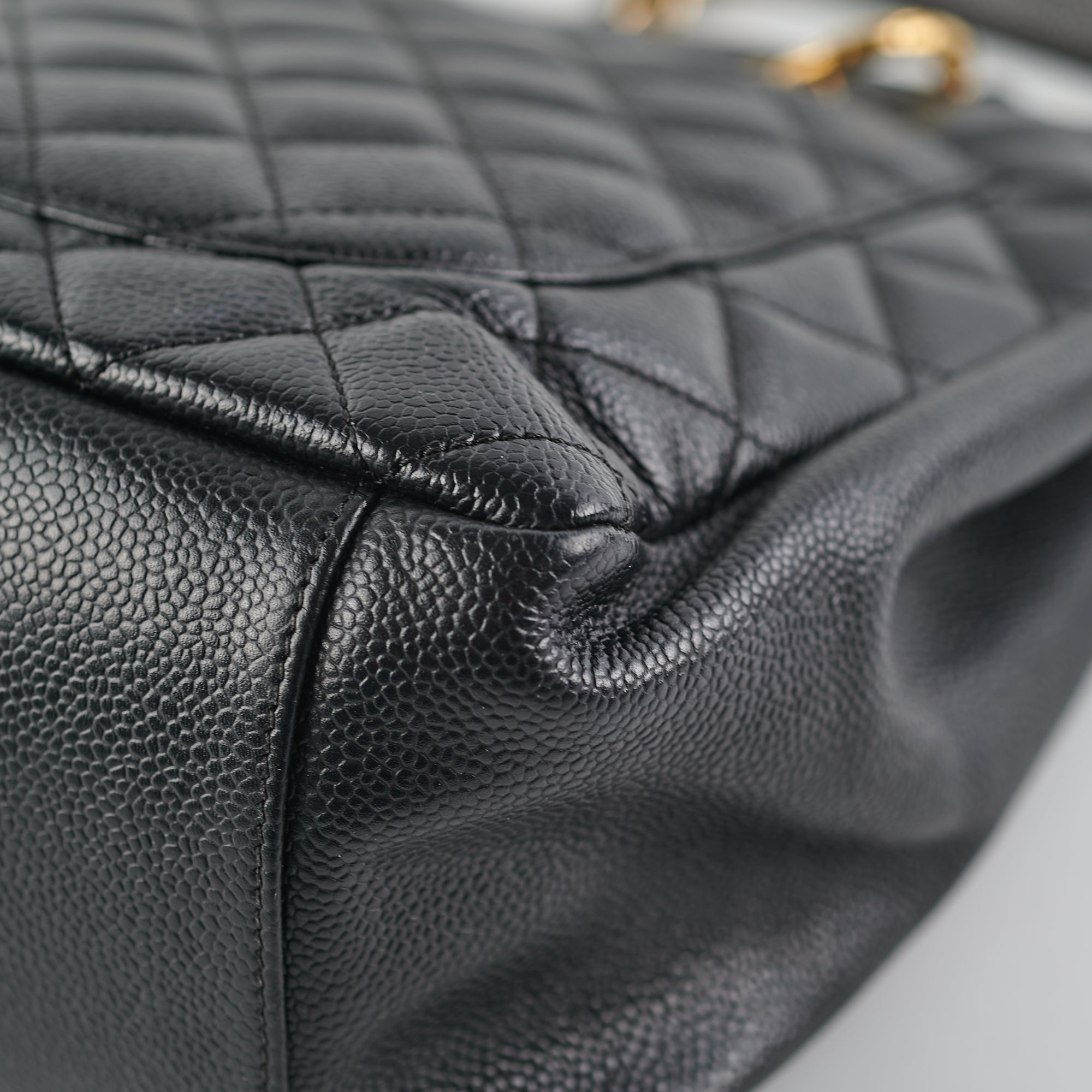 Chanel Grand Shopping Tote GST Black Caviar GHW Shoulder Bag