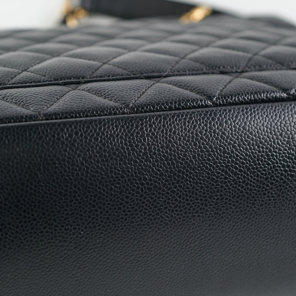 Chanel Grand Shopping Tote GST Black Caviar GHW Shoulder Bag