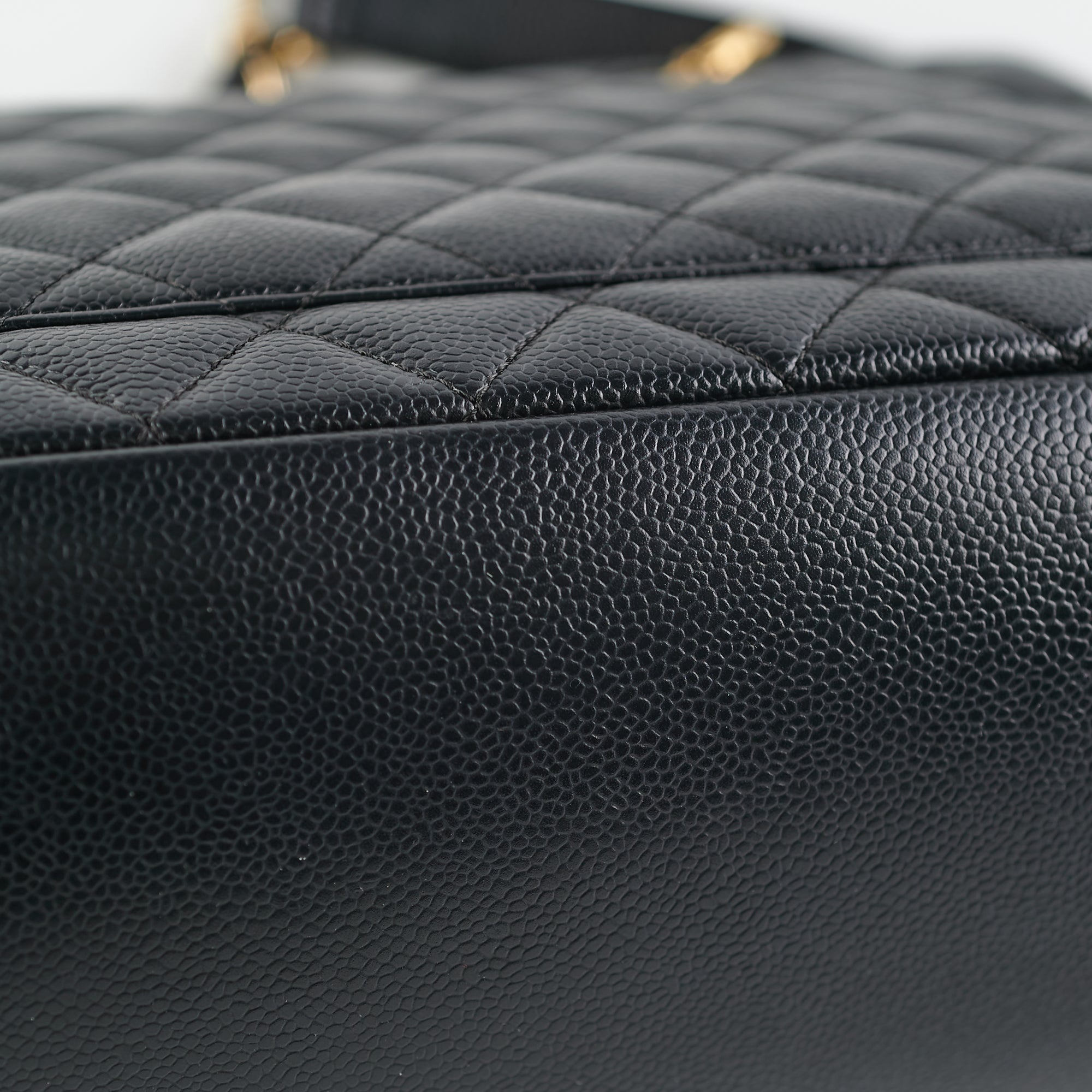 Chanel Grand Shopping Tote GST Black Caviar GHW Shoulder Bag