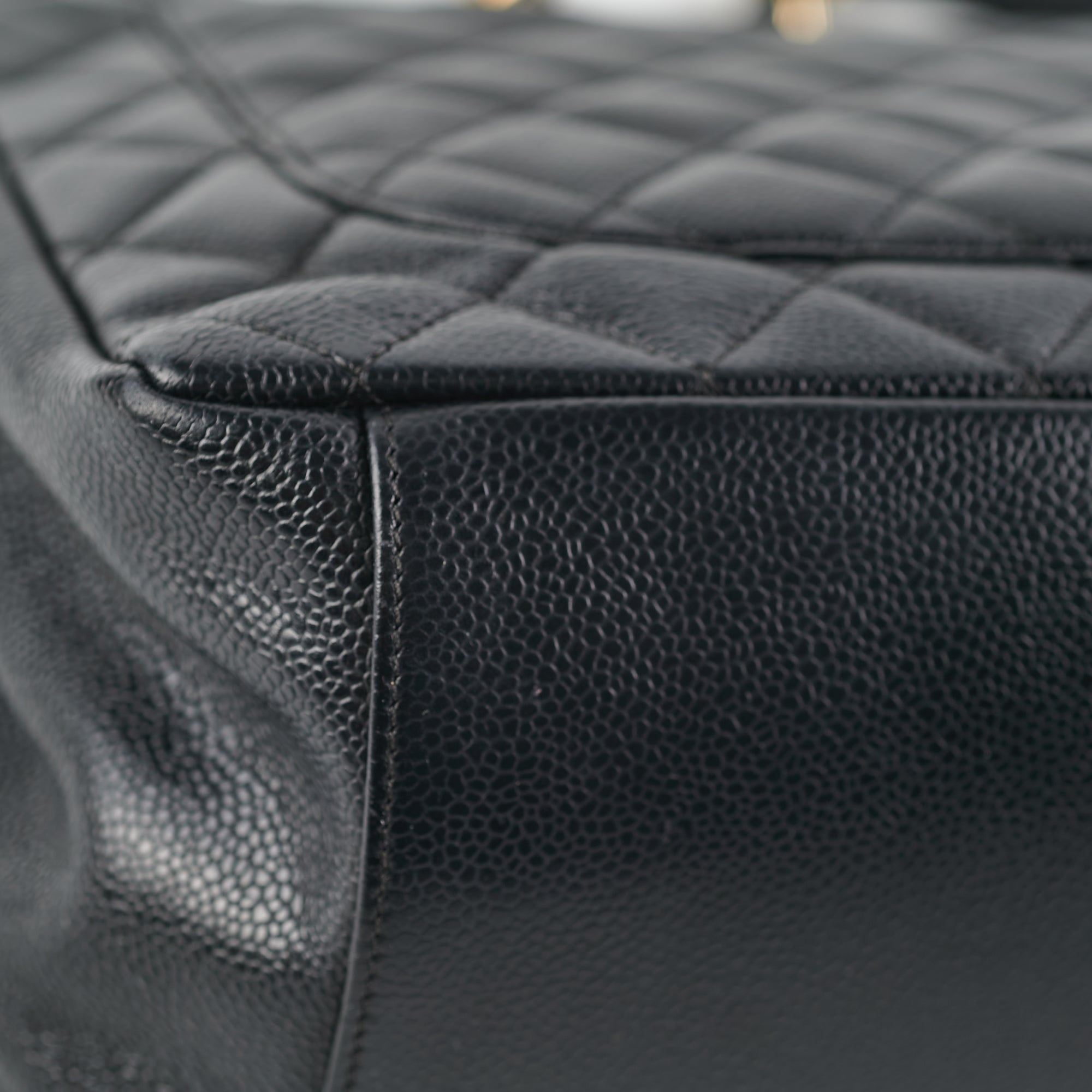 Chanel Grand Shopping Tote GST Black Caviar GHW Shoulder Bag