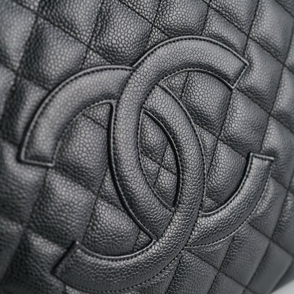 Chanel Grand Shopping Tote GST Black Caviar GHW Shoulder Bag