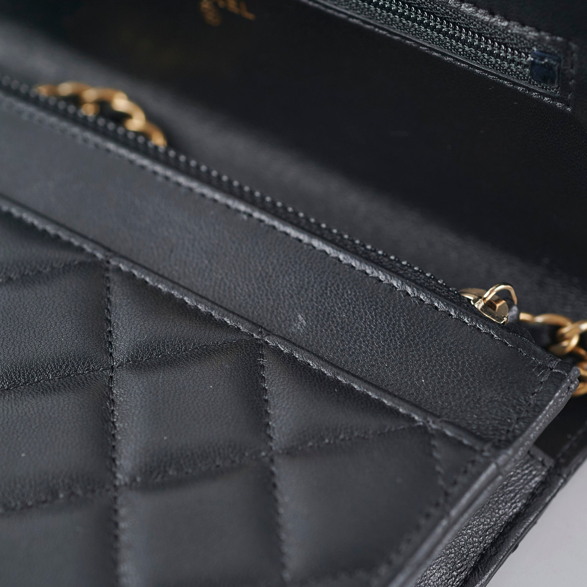 Chanel Lambskin Pearl Crush Woc Black (Microchip)