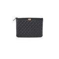 Chanel Boy Caviar Large O-Case Black