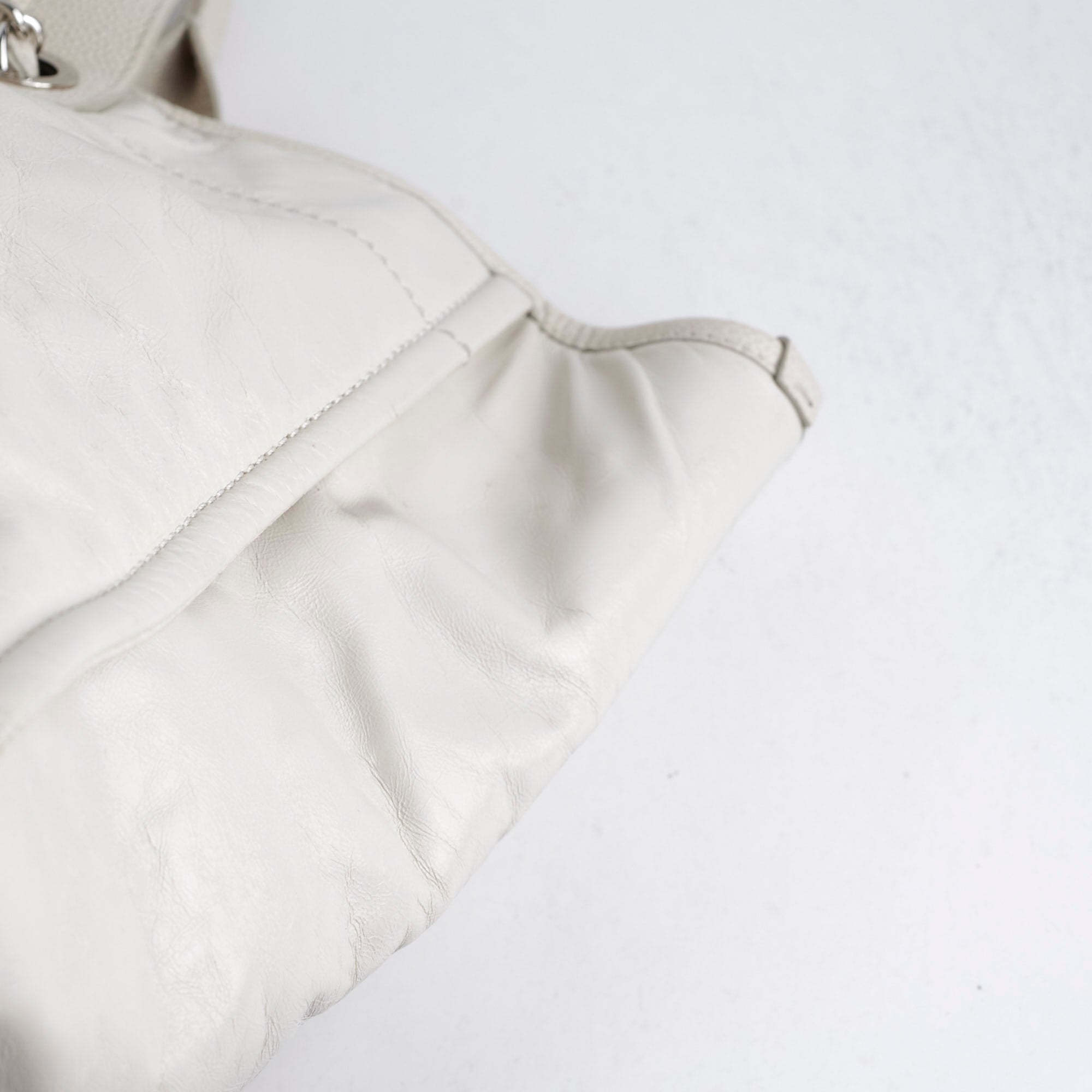 Chanel Calfskin Deauville White Tote