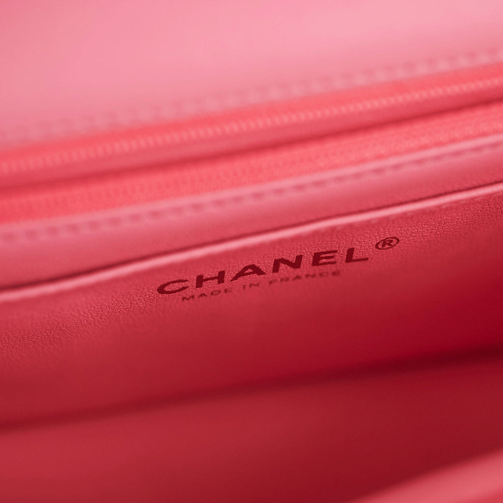 Chanel Mini Rectangular Top Handle Rose (Microchipped)