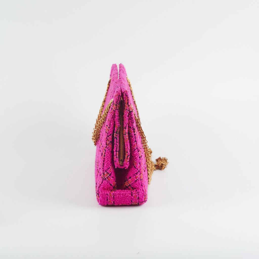 Chanel Seasonal Pink Tweed Shoulder Bag