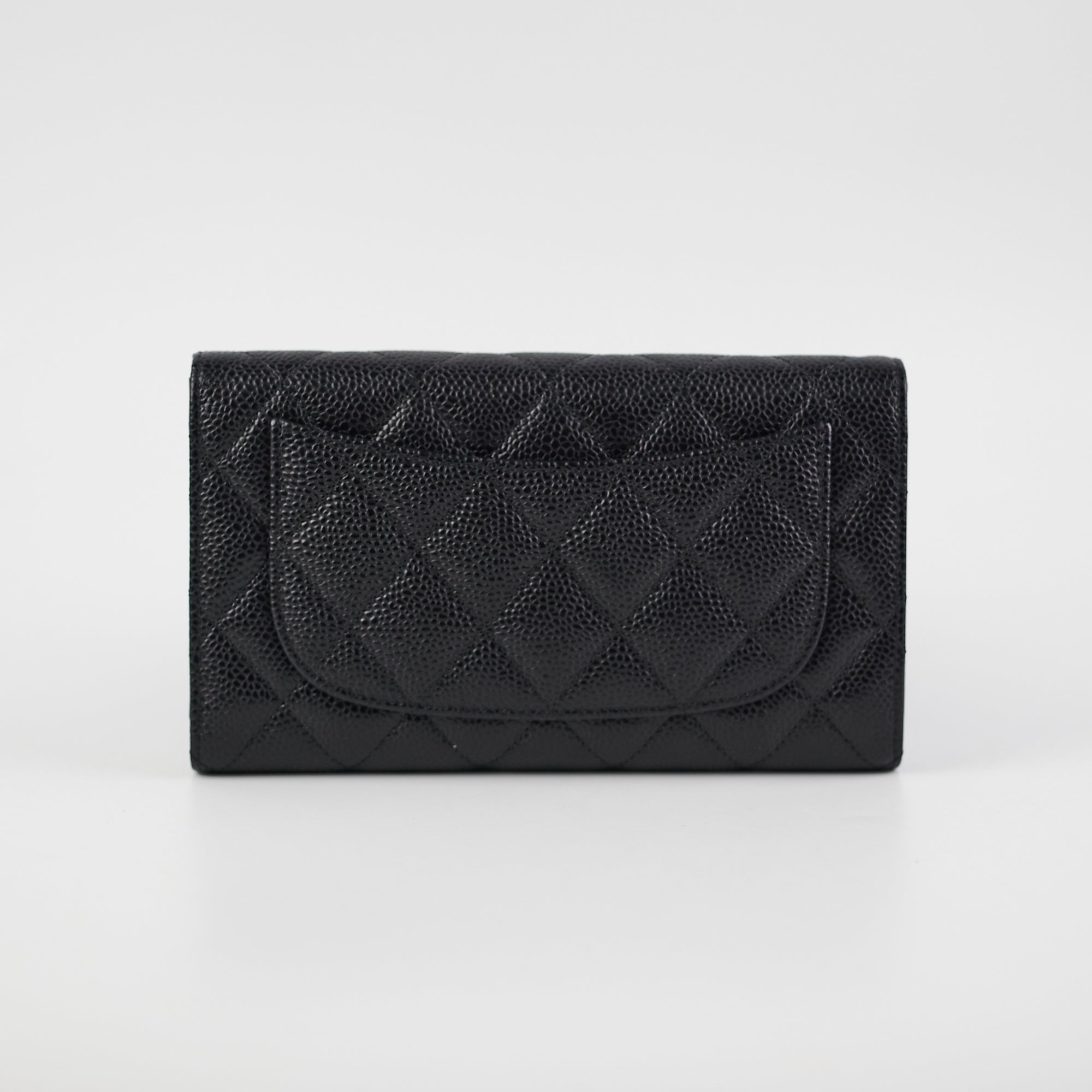 Chanel Long black Caviar Wallet