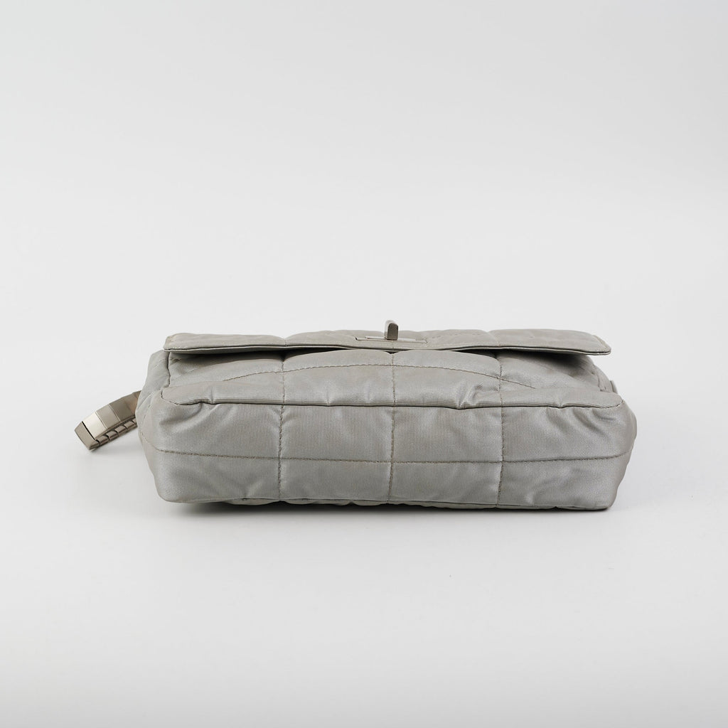Chanel Fabric Quilted Reissue Flap Sliver Bag