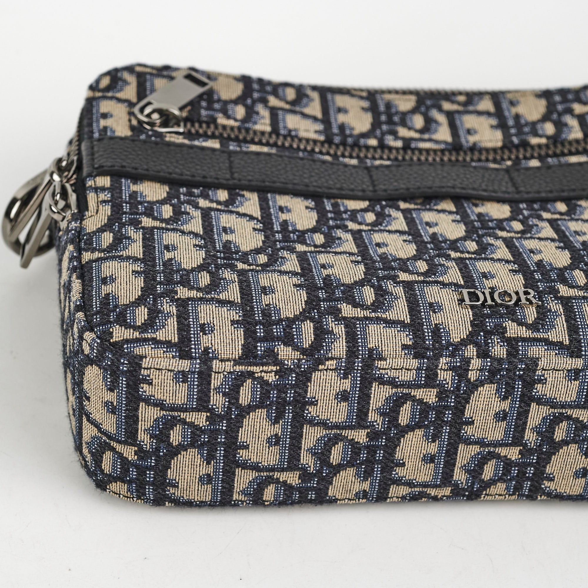 Dior Safari Oblique Messenger Bag Navy