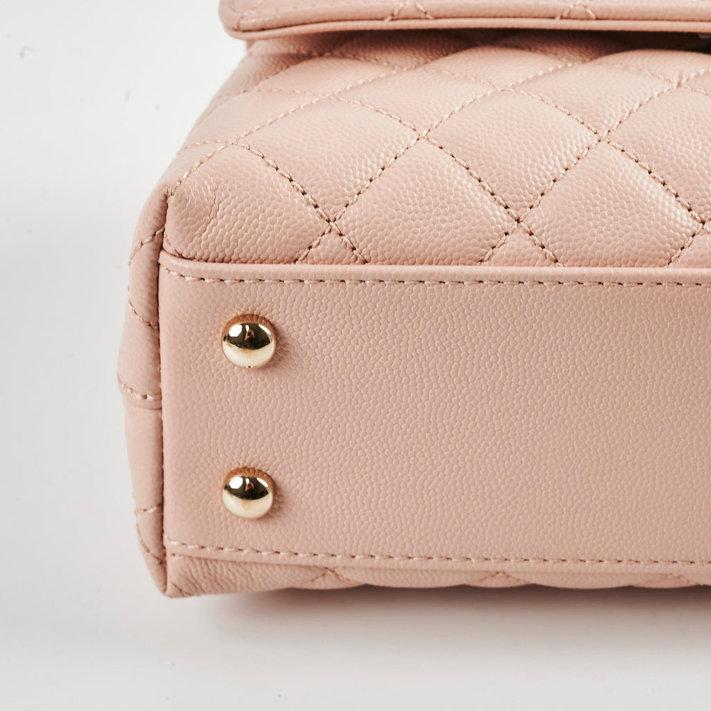 Chanel Small Coco Handle Caviar Pink Microchipped 2021