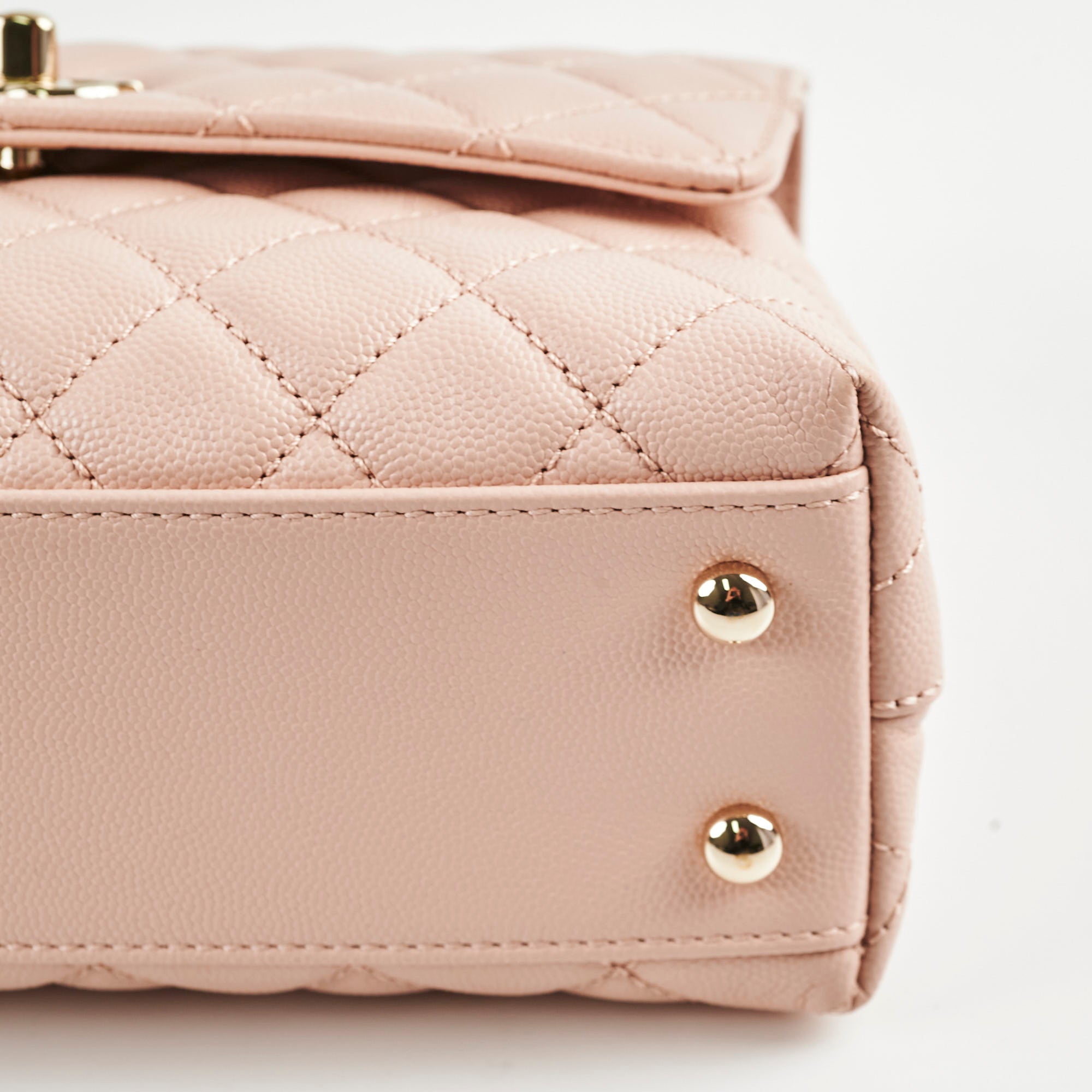 Chanel Small Coco Handle Caviar Pink Microchipped 2021