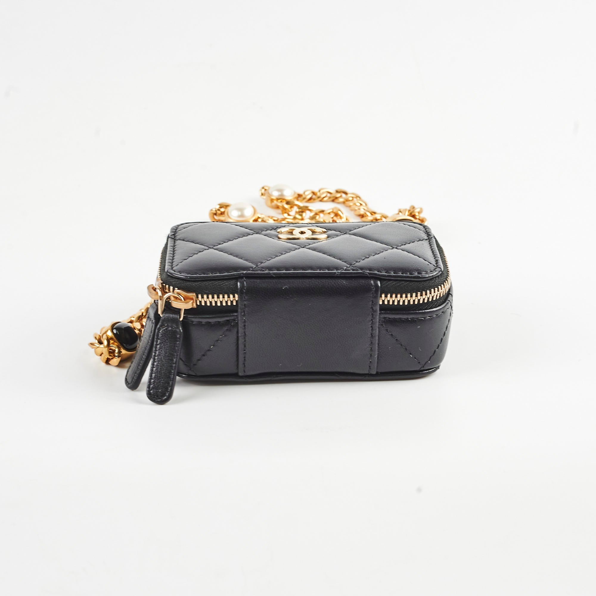 Chanel Lambskin Micro Bag Black