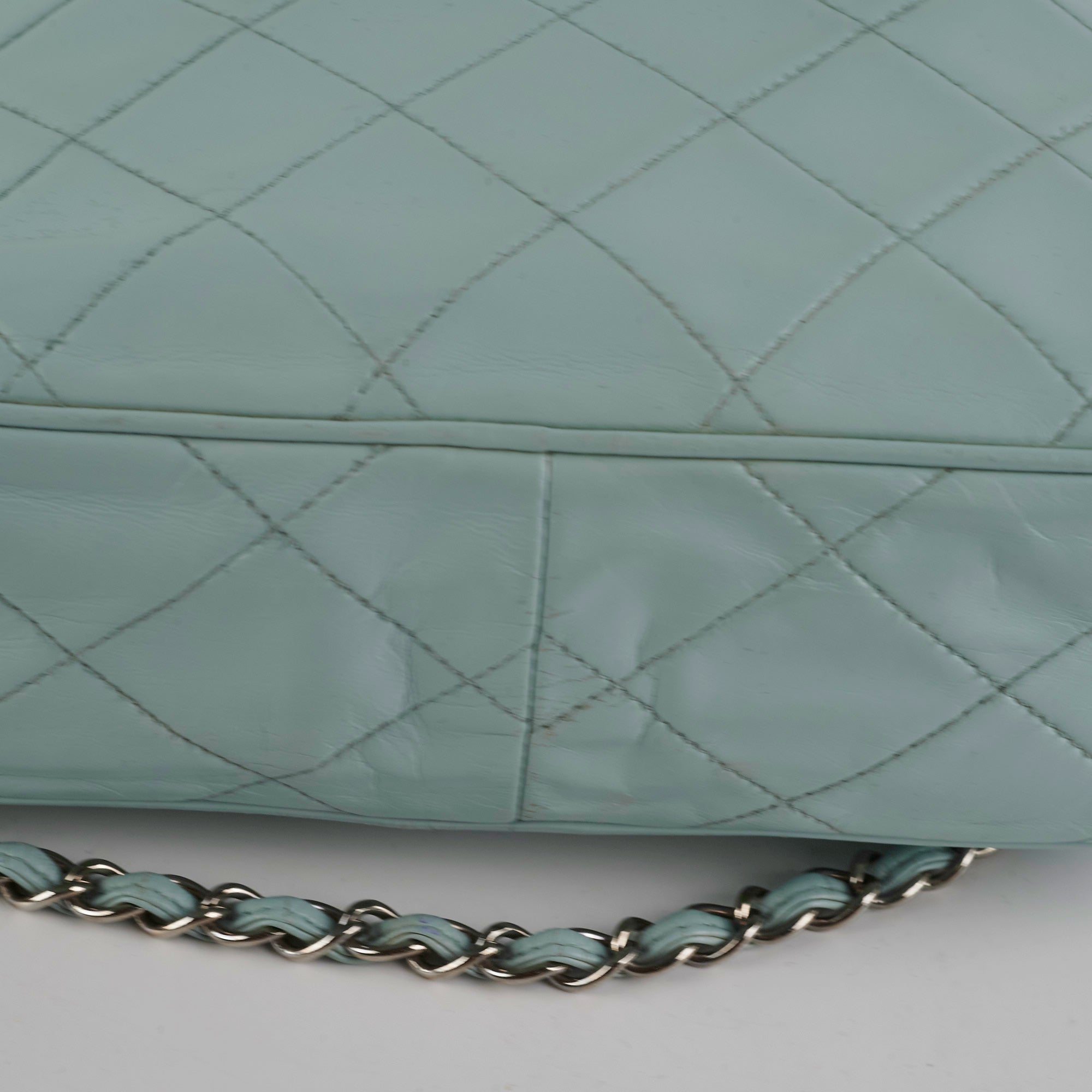 Chanel Vintage Camera Bag Light Blue (Recoloured)