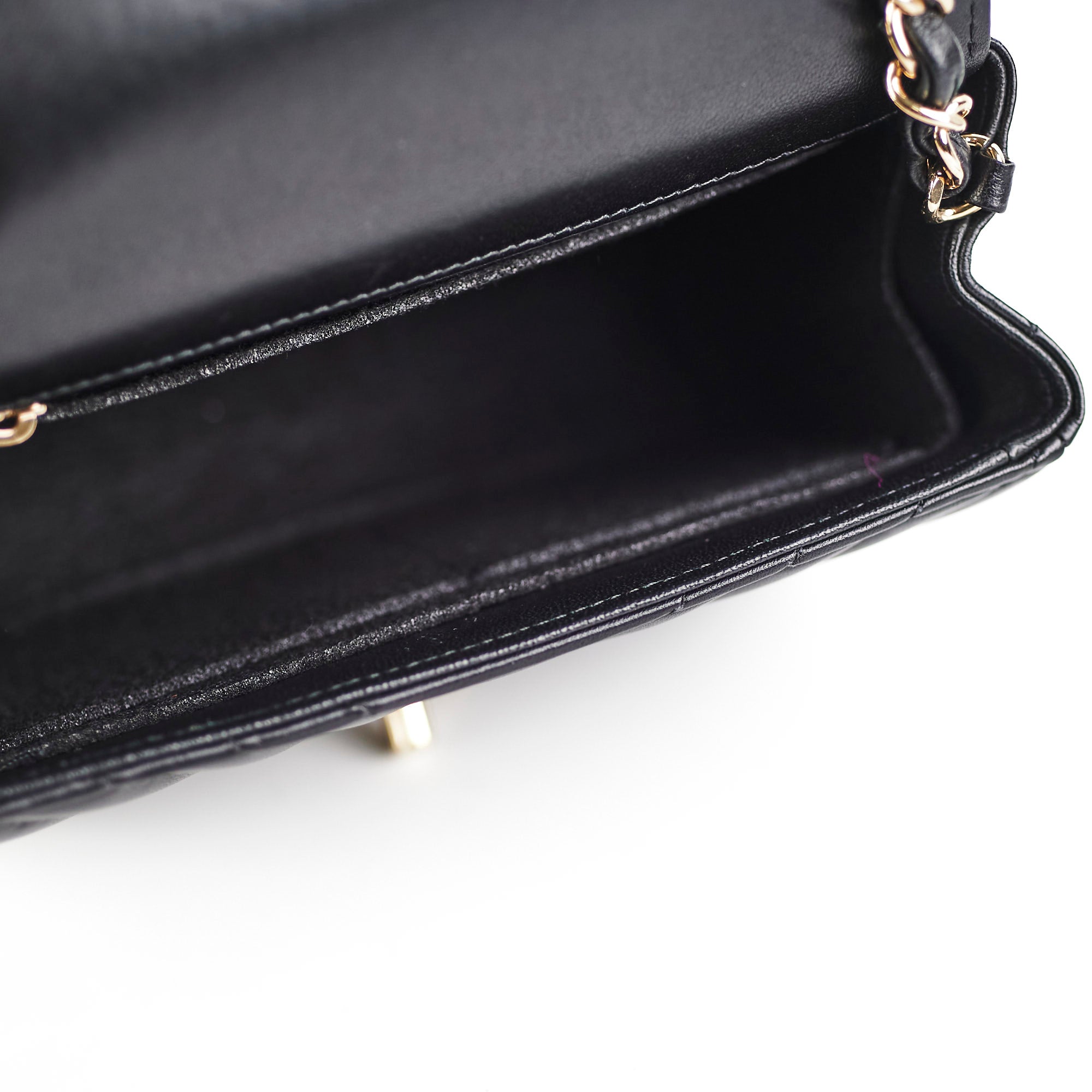 Chanel Mini Square Lambskin Black