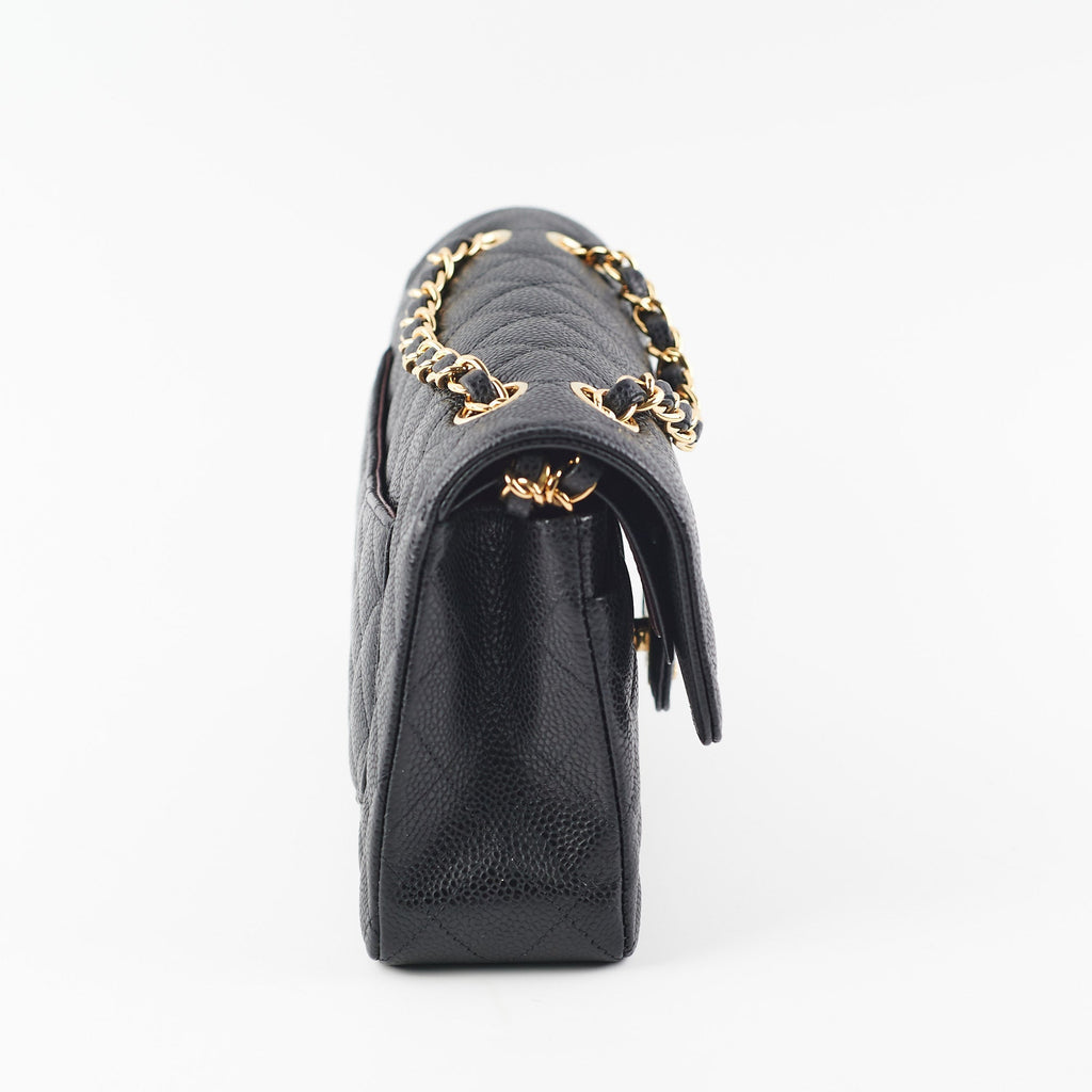 Chanel Small Classic Double Flap Caviar Black