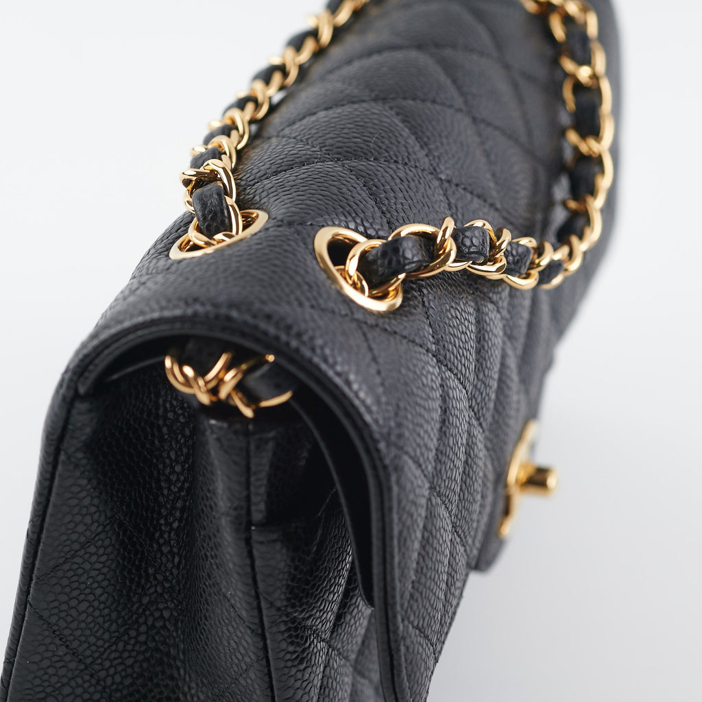 Chanel Small Classic Double Flap Caviar Black