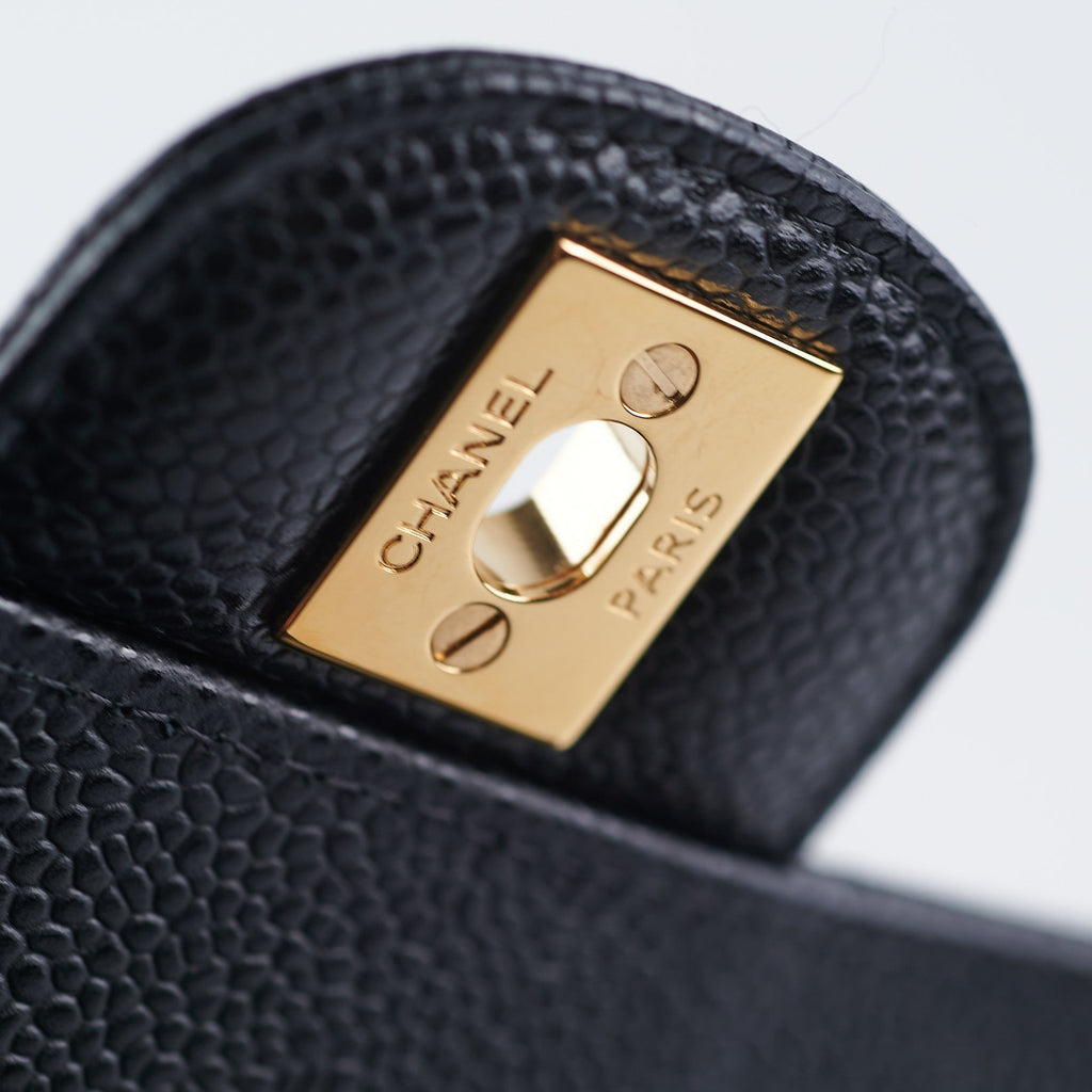 Chanel Small Classic Double Flap Caviar Black