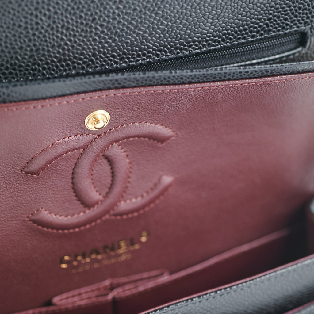 Chanel Small Classic Double Flap Caviar Black