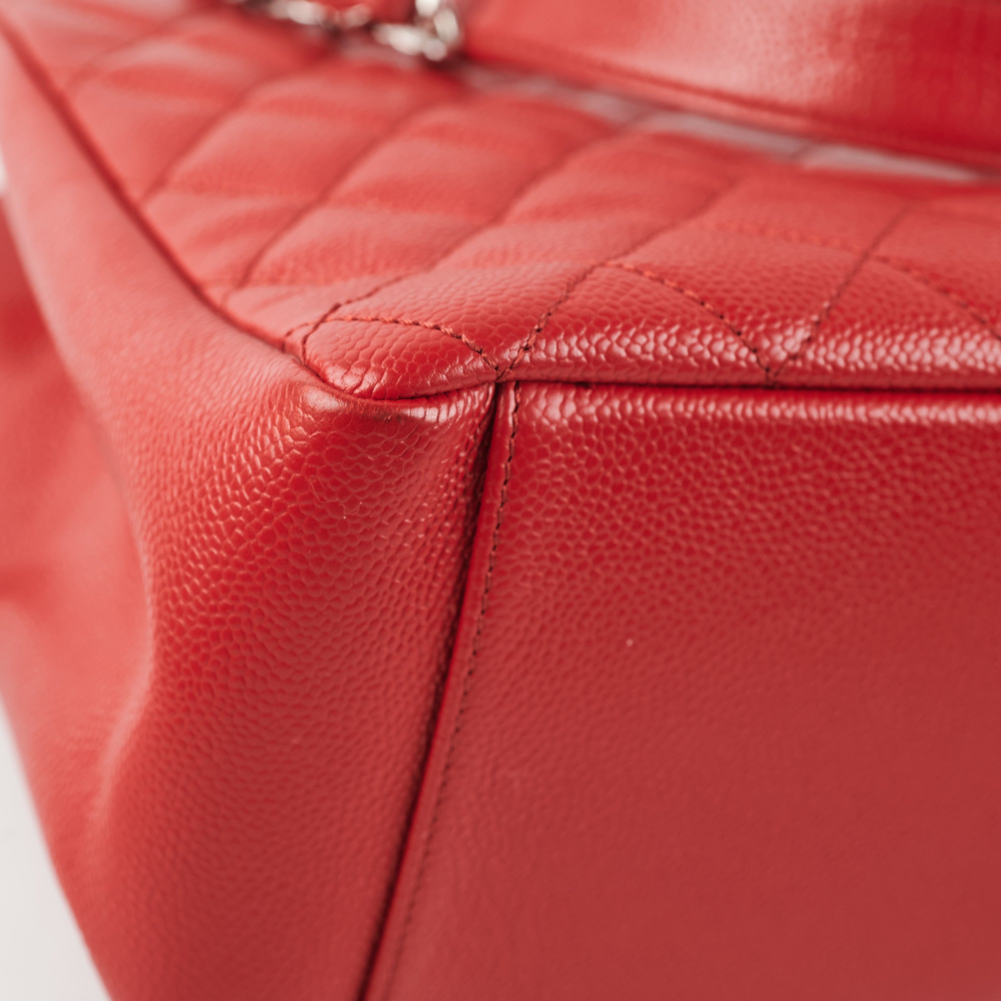 Chanel GST Caviar Red