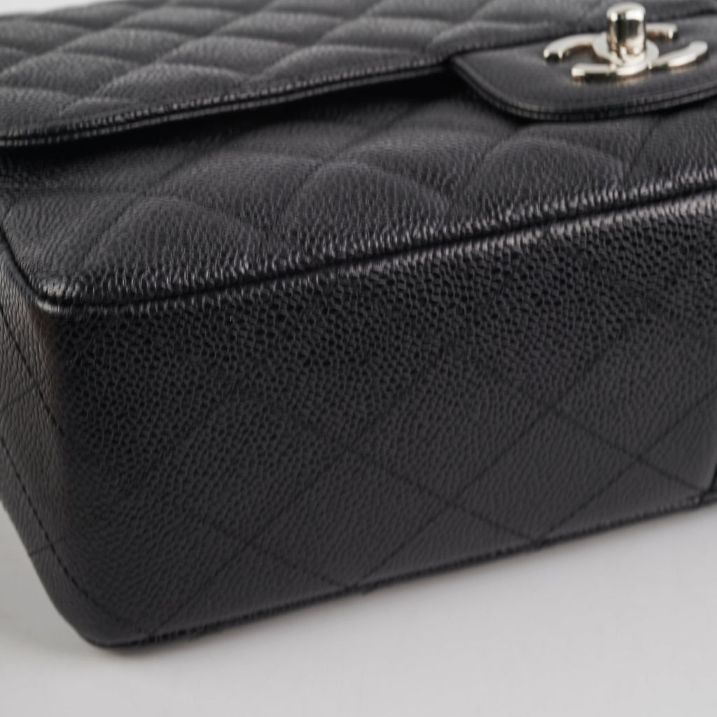 Chanel Single Flap Jumbo Caviar Black