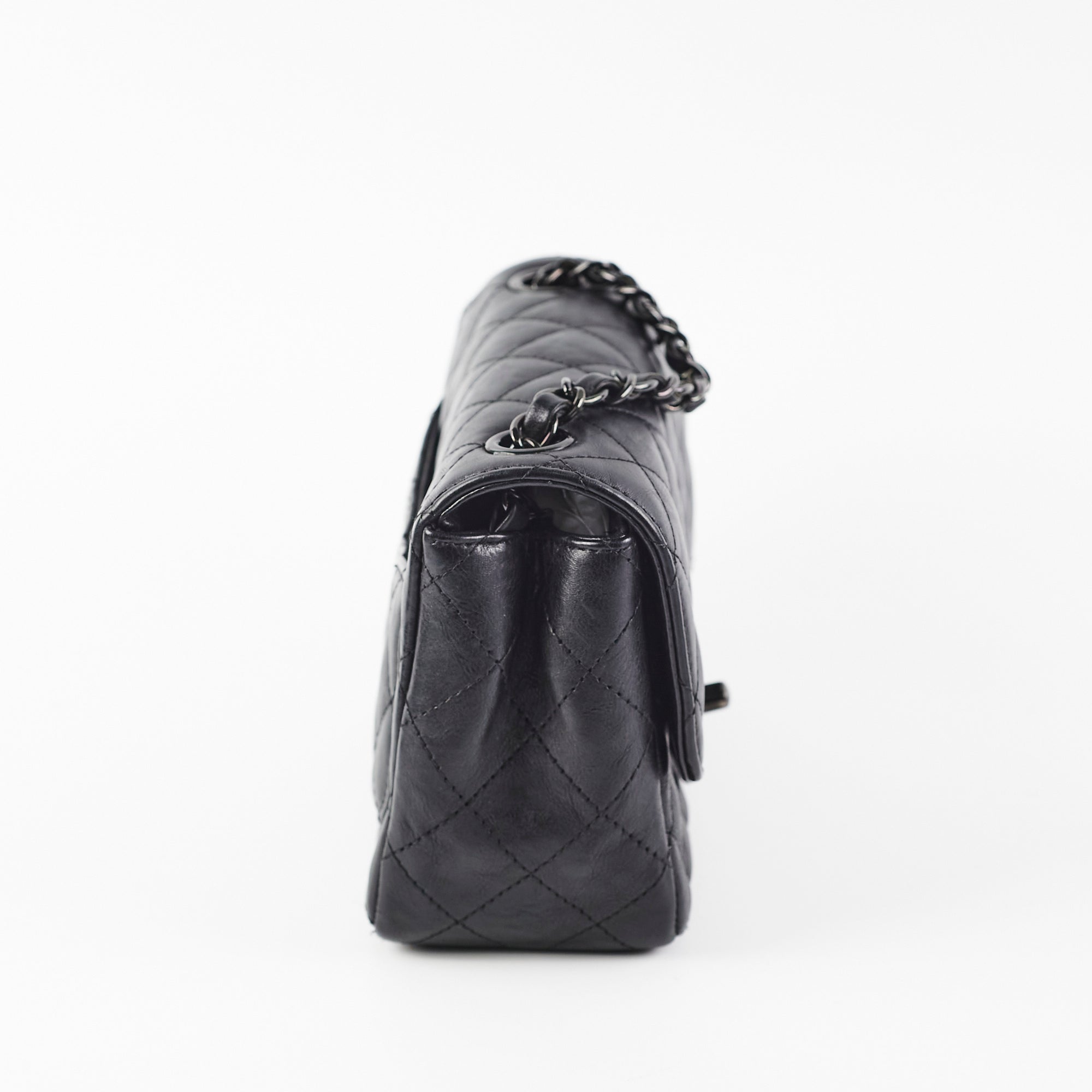 Chanel Mini Square Calfskin So Black