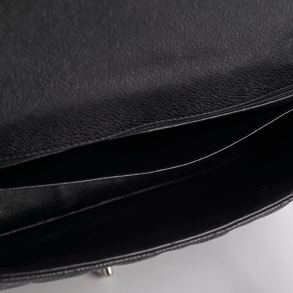 Chanel Single Flap Jumbo Caviar Black
